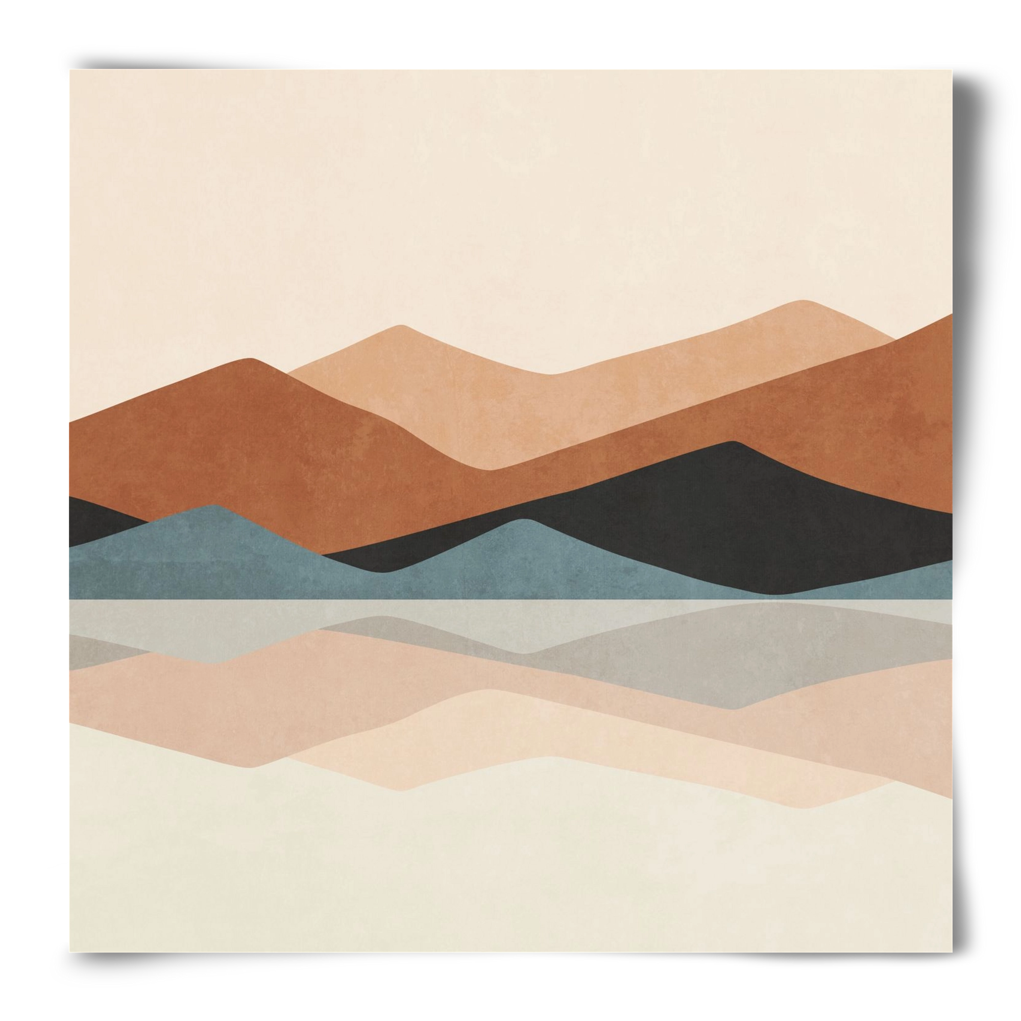 MINIMAL TROPICAL ART - LANDSCAPE 02, 50x50 cm, Keret nélkül