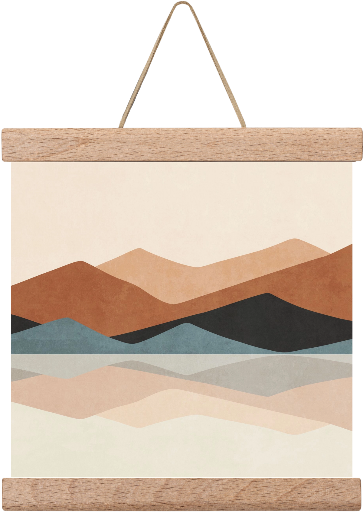 MINIMAL TROPICAL ART - LANDSCAPE 02, 20x20 cm (20x20 cm), Tölgy akasztó