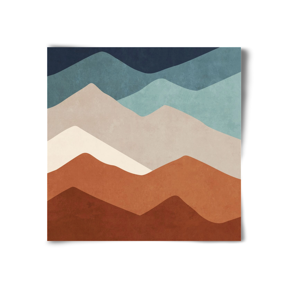 MINIMAL TROPICAL ART - LANDSCAPE 03, 30x30 cm, Keret nélkül