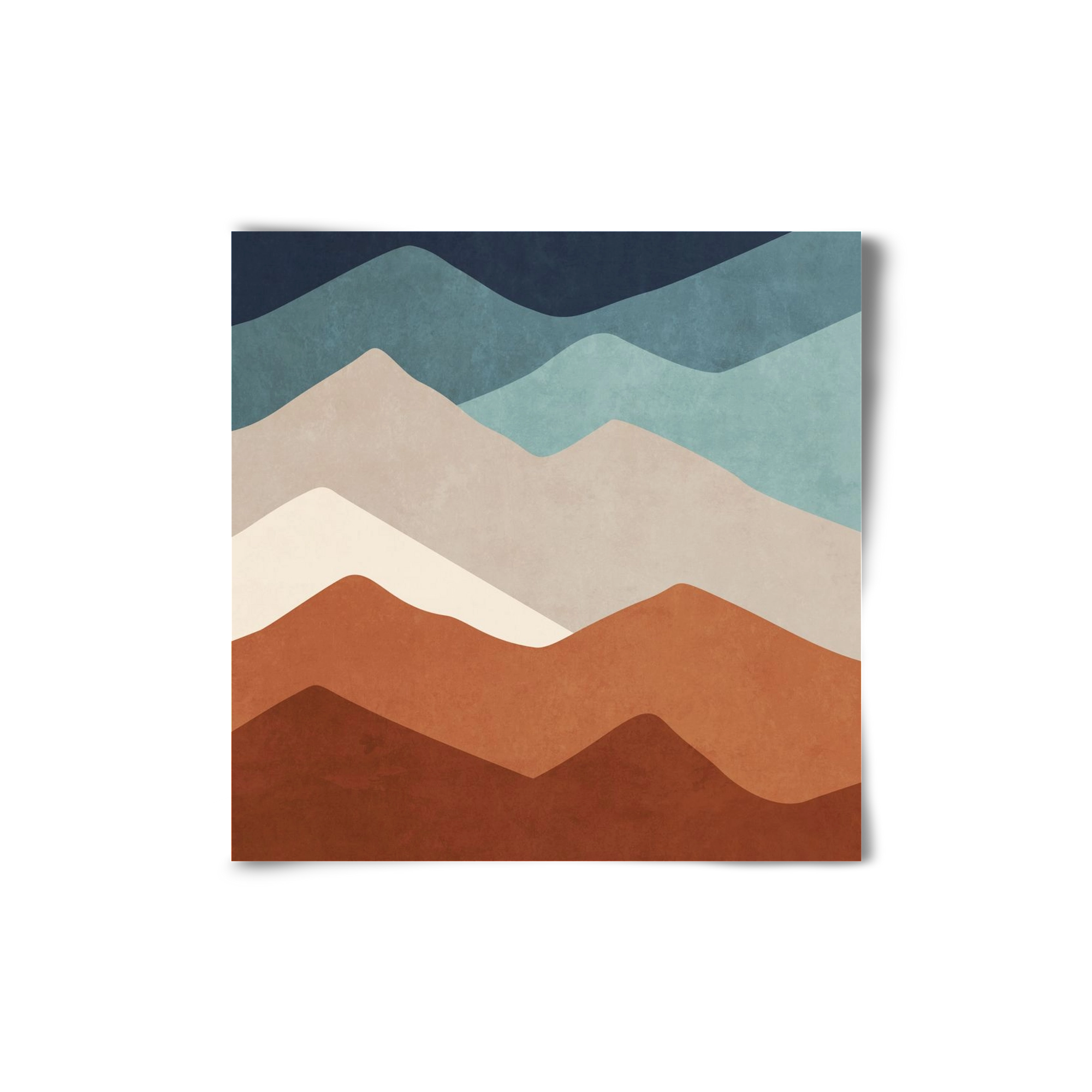 MINIMAL TROPICAL ART - LANDSCAPE 03, 20x20 cm, Keret nélkül