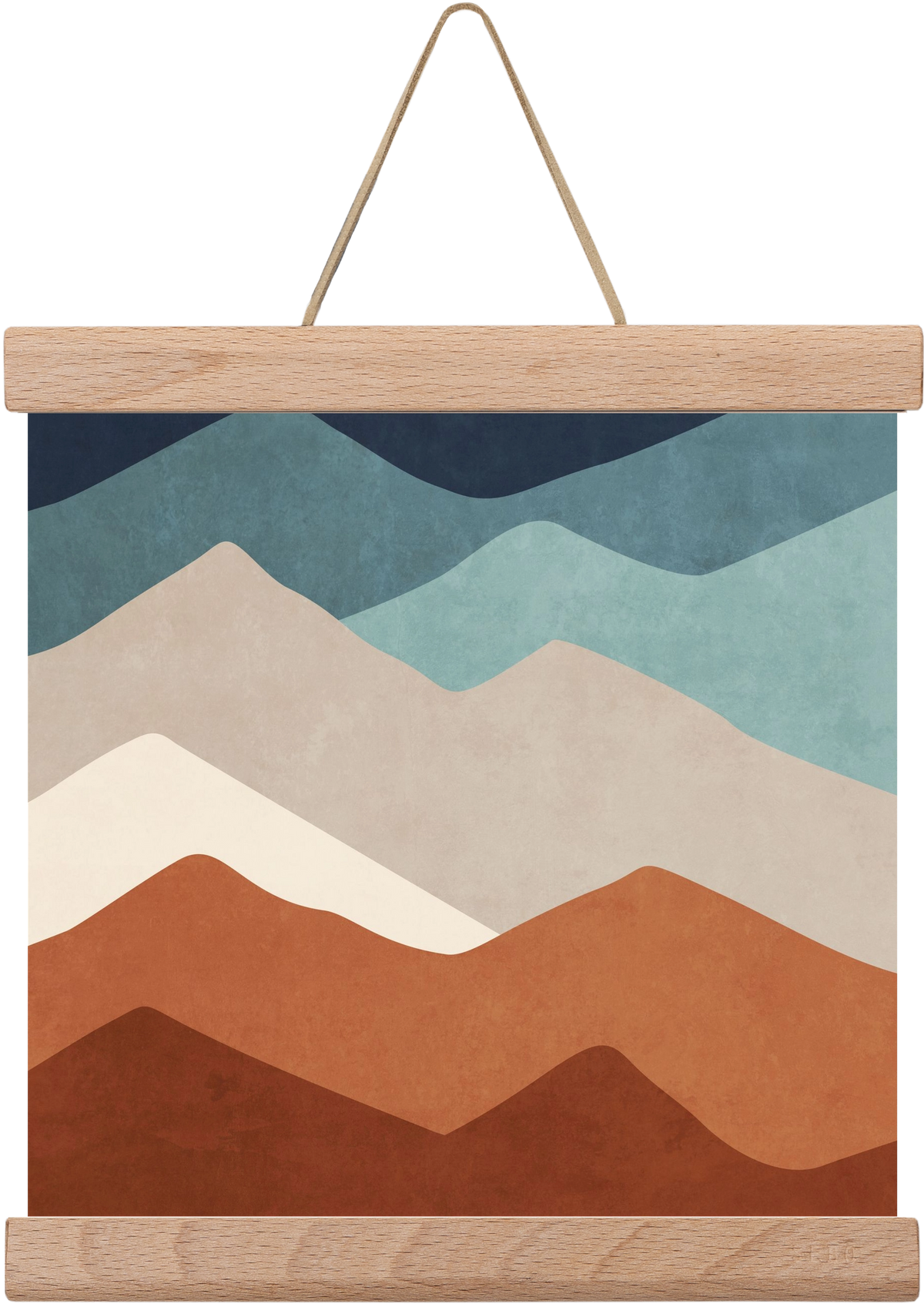 MINIMAL TROPICAL ART - LANDSCAPE 03, 20x20 cm (20x20 cm), Tölgy akasztó