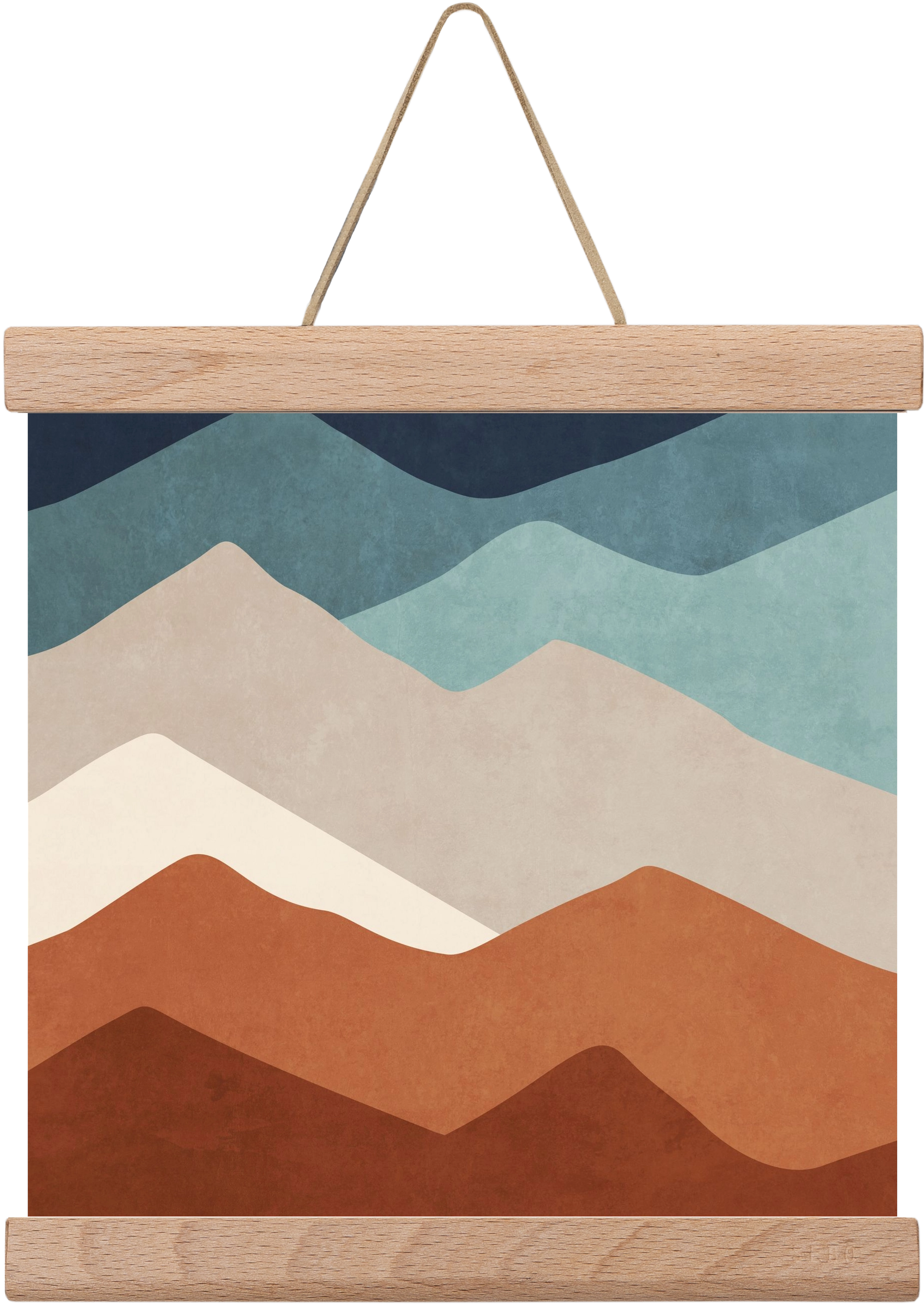 MINIMAL TROPICAL ART - LANDSCAPE 03, 20x20 cm (20x20 cm), Tölgy akasztó