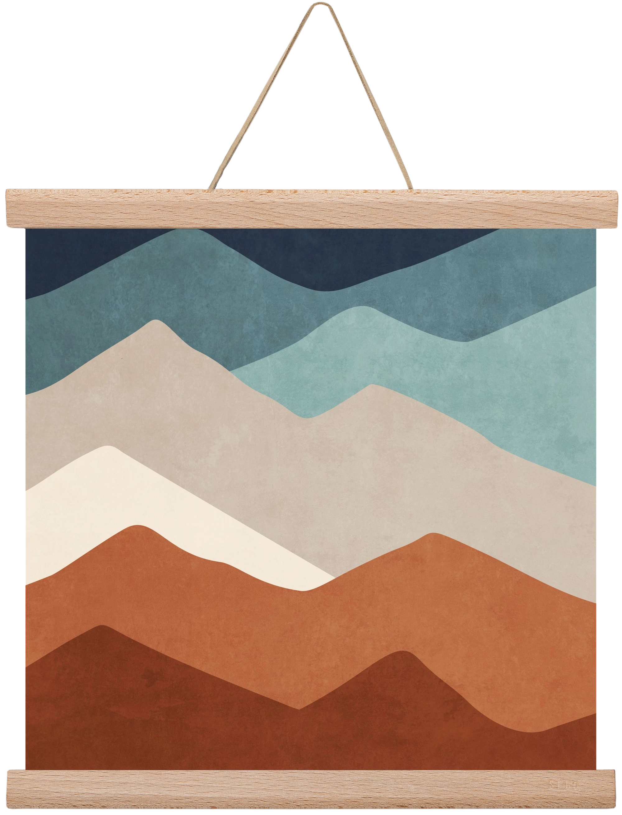 MINIMAL TROPICAL ART - LANDSCAPE 03, 30x30 cm (30x30 cm), Tölgy akasztó