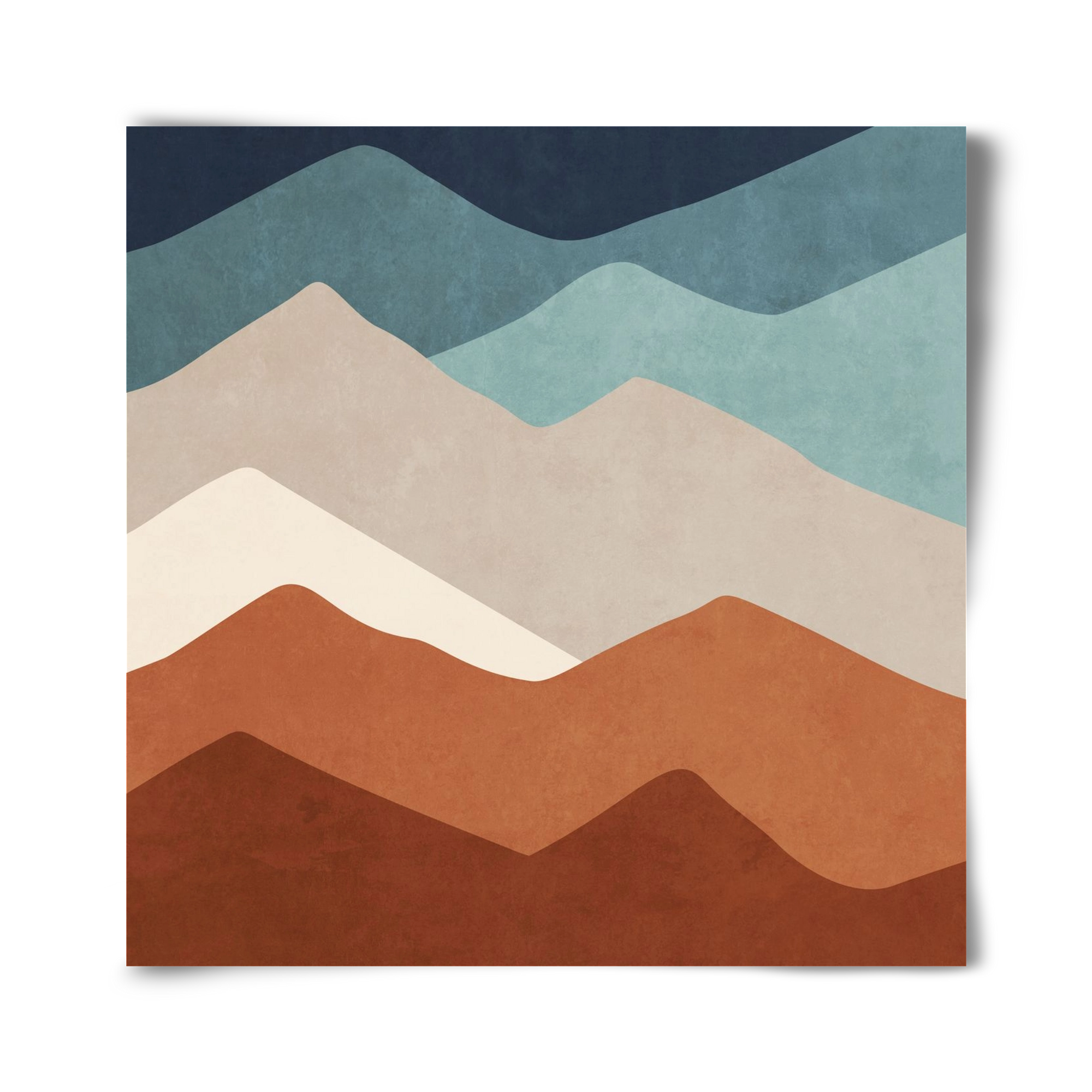 MINIMAL TROPICAL ART - LANDSCAPE 03, 40x40 cm, Keret nélkül