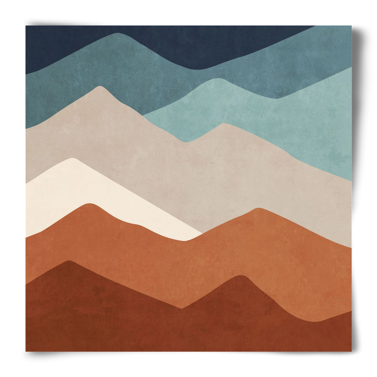 MINIMAL TROPICAL ART - LANDSCAPE 03, 50x50 cm, Keret nélkül