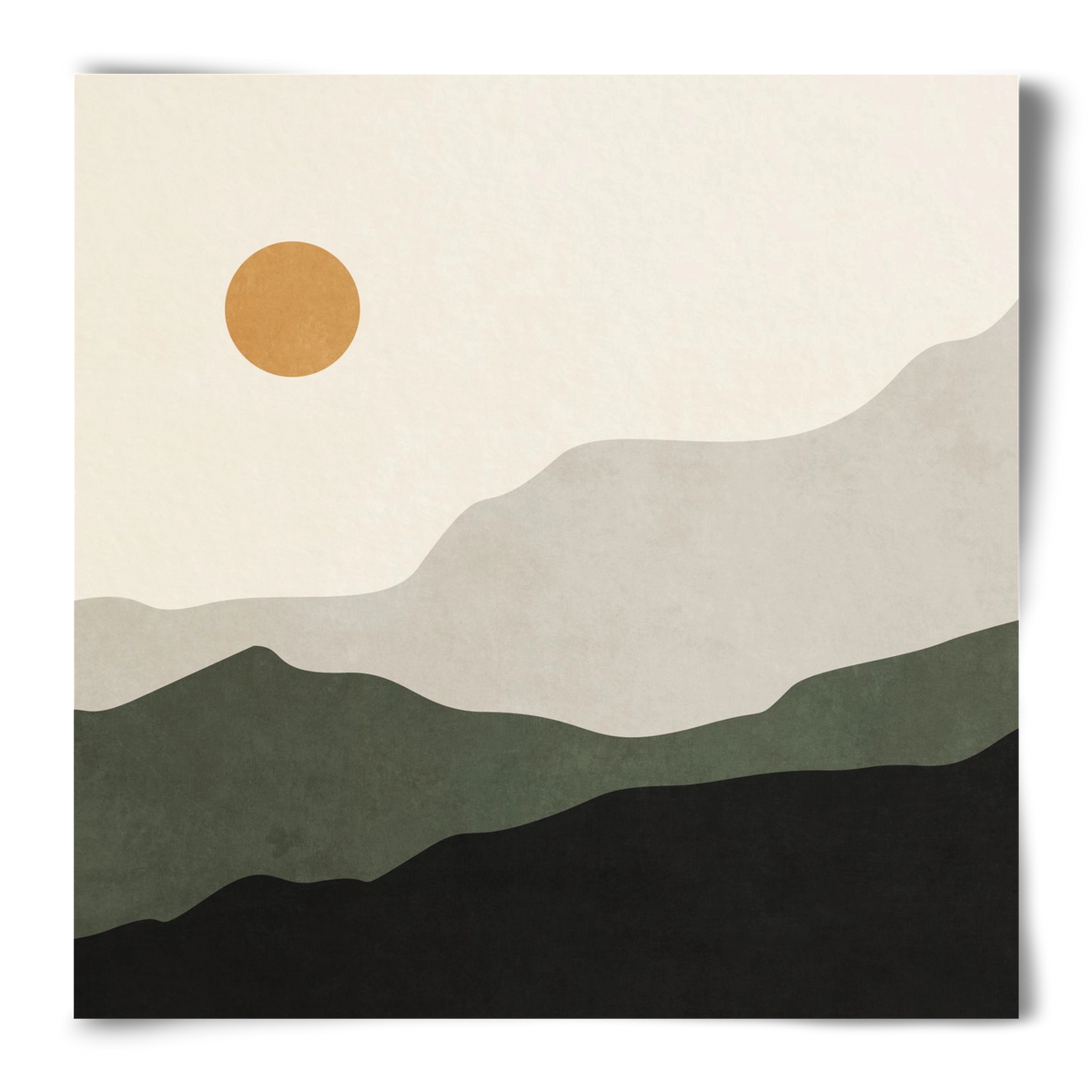 MINIMAL TROPICAL ART - LANDSCAPE 04, 50x50 cm, Keret nélkül