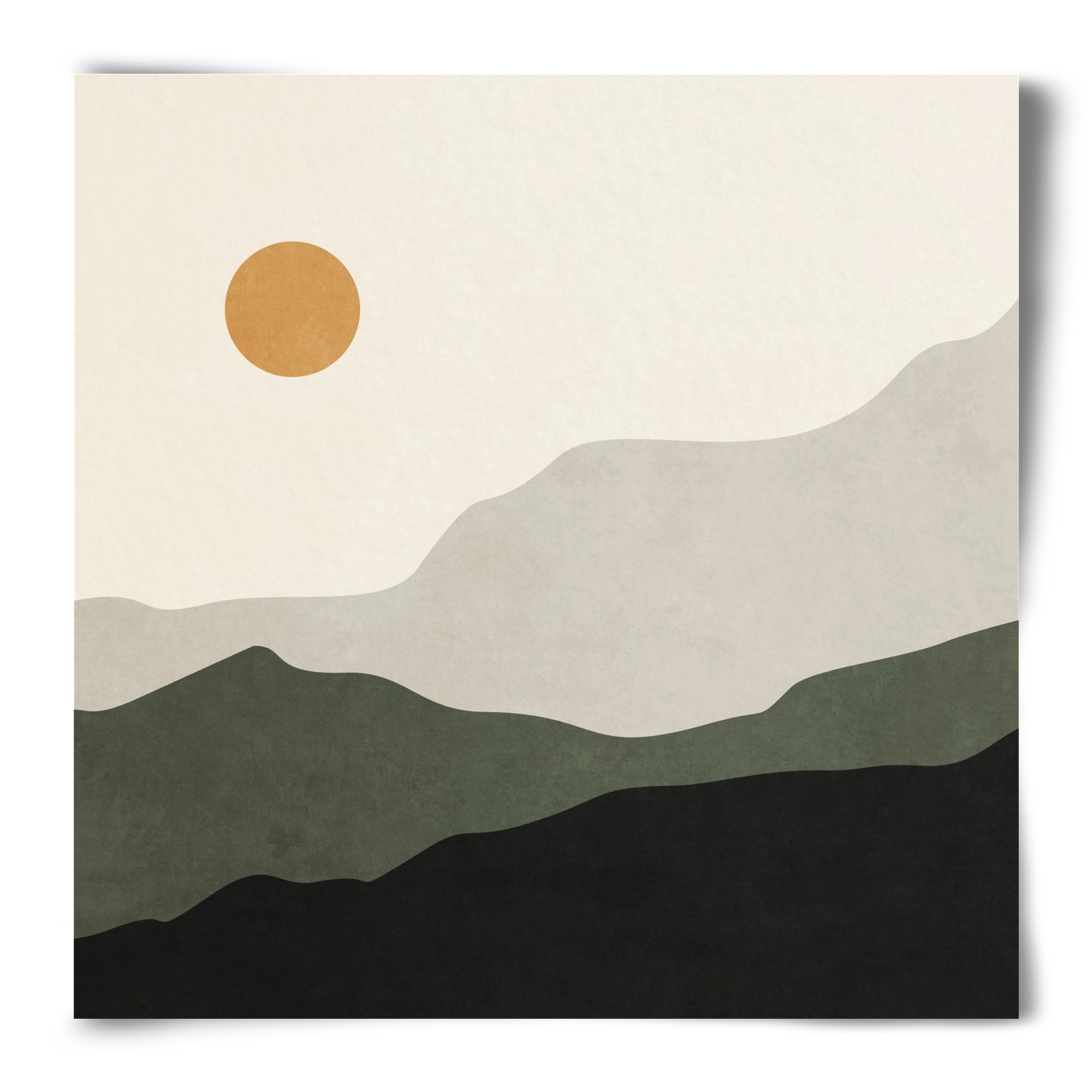 MINIMAL TROPICAL ART - LANDSCAPE 04, 50x50 cm, Keret nélkül