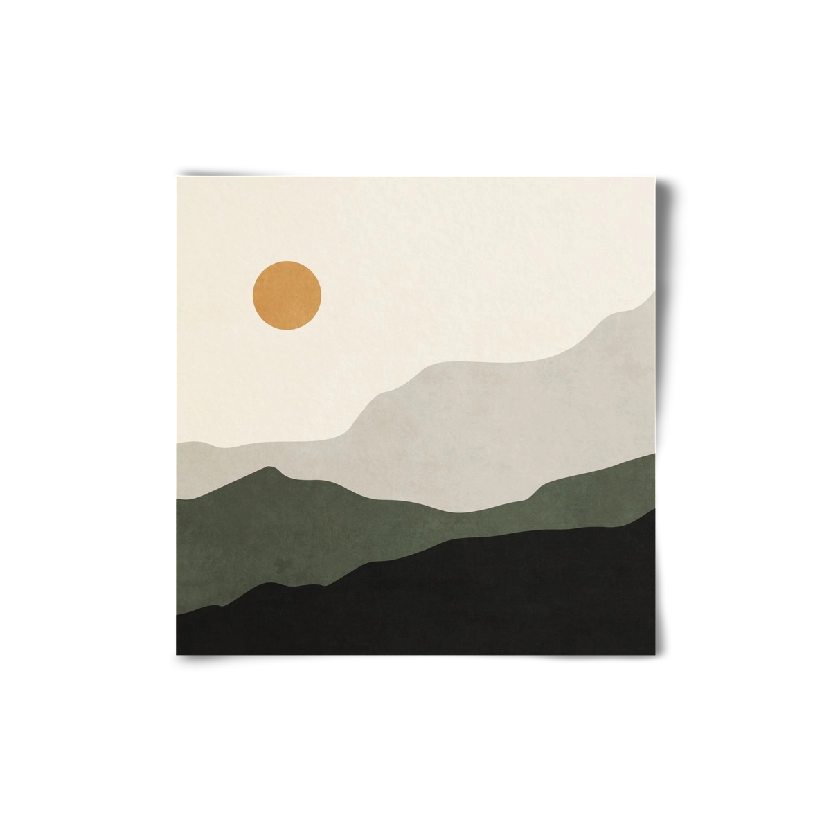 MINIMAL TROPICAL ART - LANDSCAPE 04, 20x20 cm, Keret nélkül