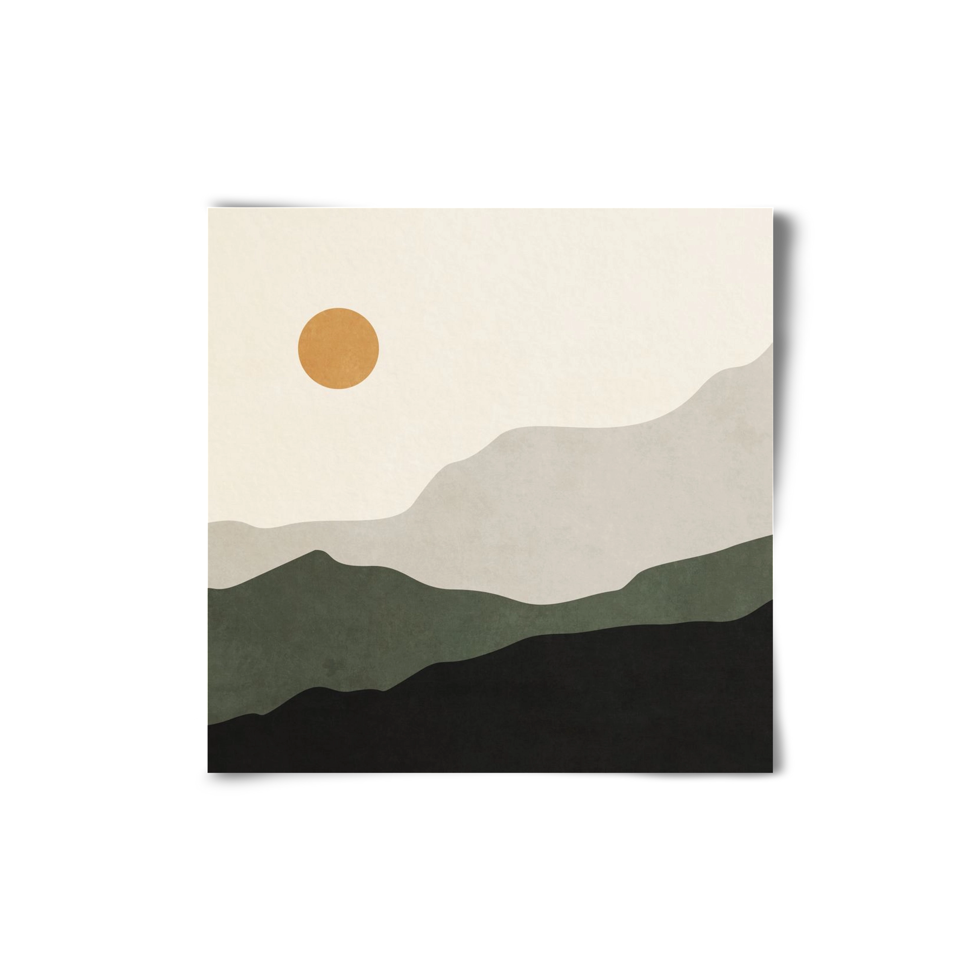 MINIMAL TROPICAL ART - LANDSCAPE 04, 20x20 cm, Keret nélkül