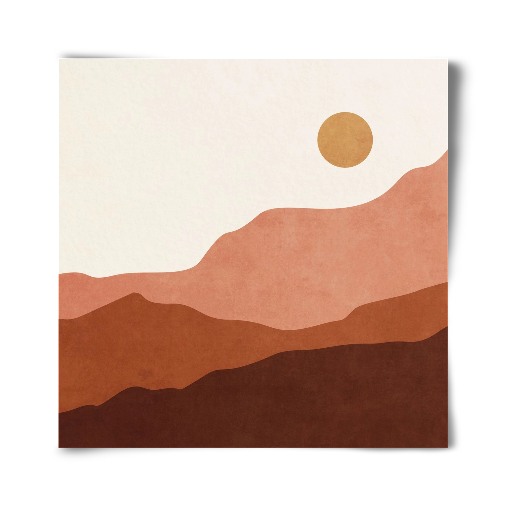 MINIMAL TROPICAL ART - LANDSCAPE 05, 40x40 cm, Keret nélkül