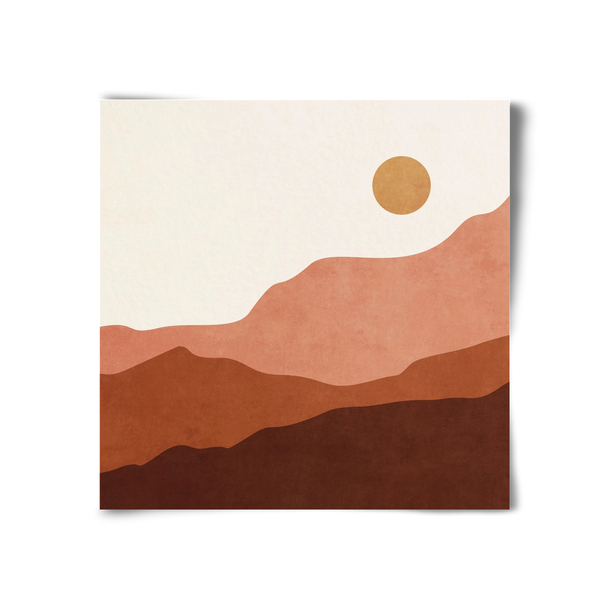 MINIMAL TROPICAL ART - LANDSCAPE 05, 30x30 cm, Keret nélkül