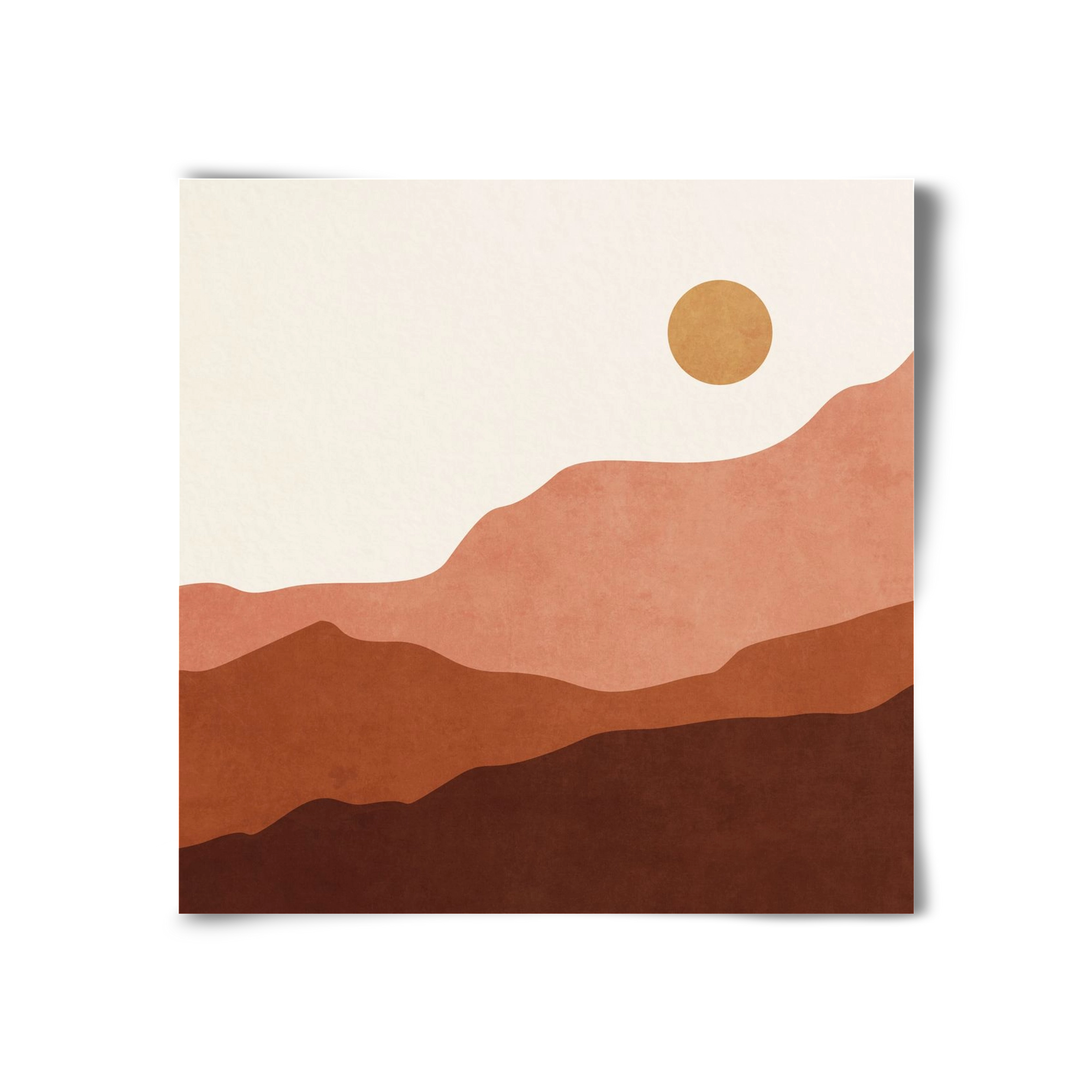 MINIMAL TROPICAL ART - LANDSCAPE 05, 30x30 cm, Keret nélkül