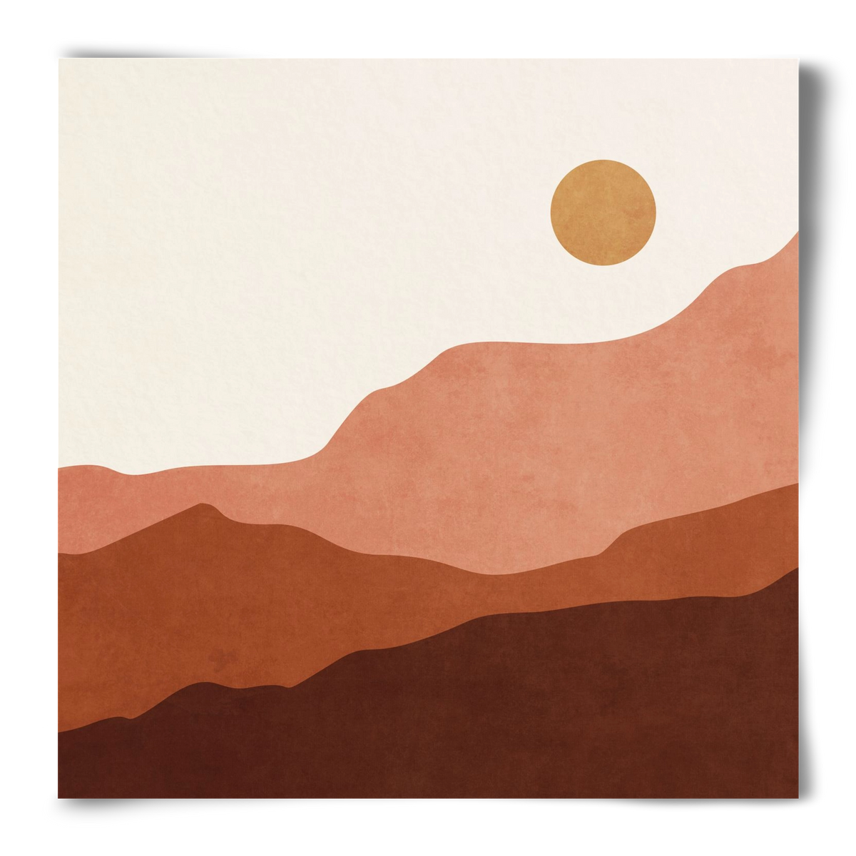 MINIMAL TROPICAL ART - LANDSCAPE 05, 50x50 cm, Keret nélkül