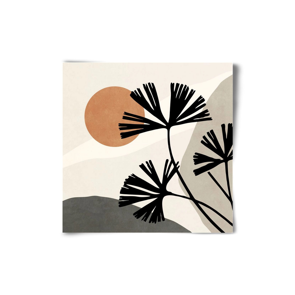 MINIMAL  ART -  TROPICAL LEAVES 01, 20x20 cm, Keret nélkül