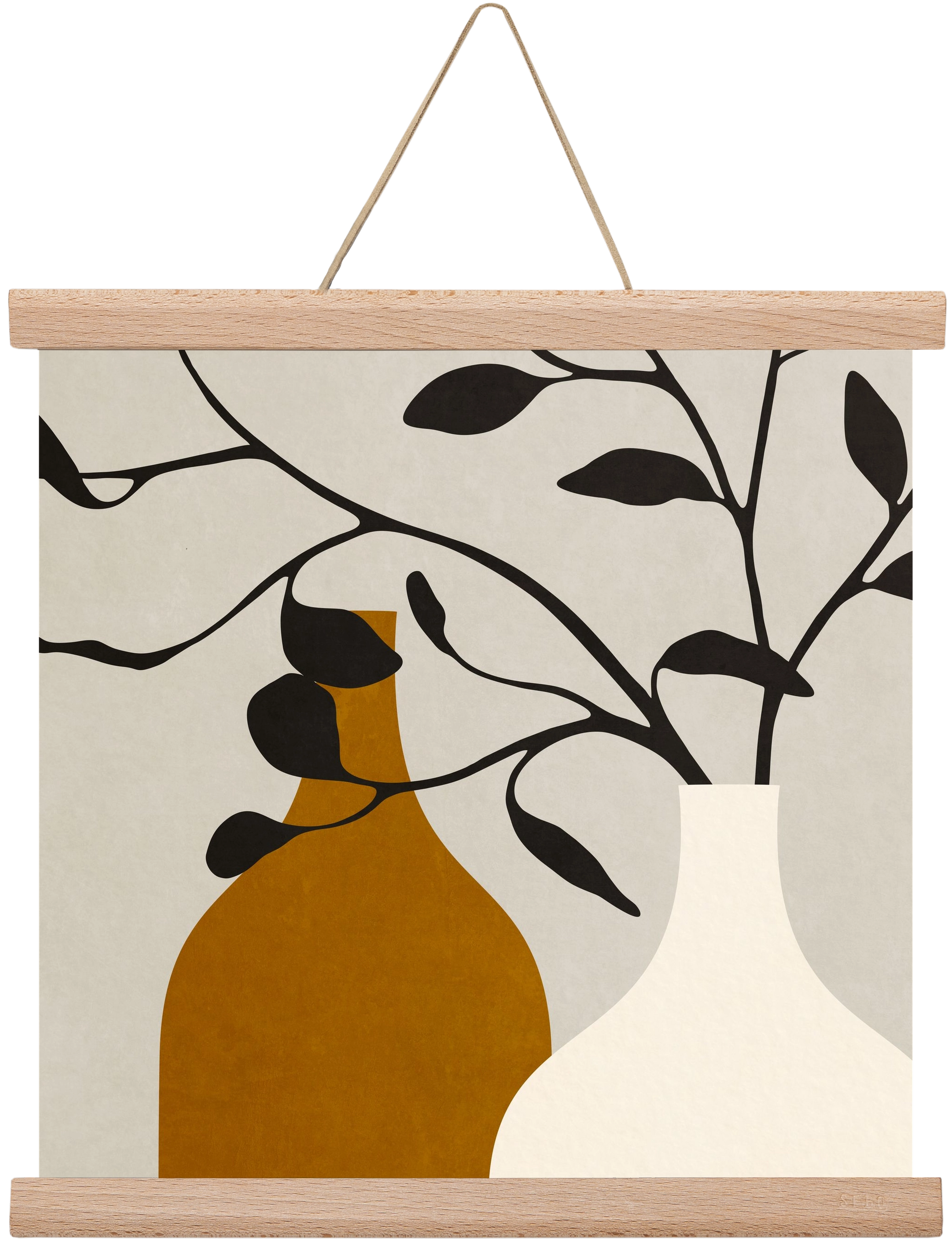 MINIMAL  ART -  VASES 01, 30x30 cm (30x30 cm), Tölgy akasztó