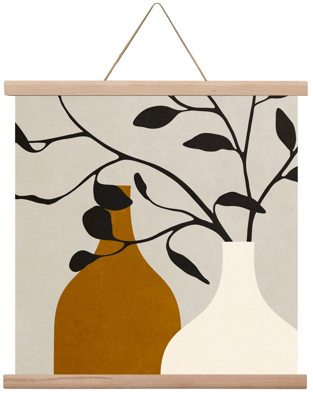 MINIMAL  ART -  VASES 01, 40x40 cm (40x40 cm), Tölgy akasztó