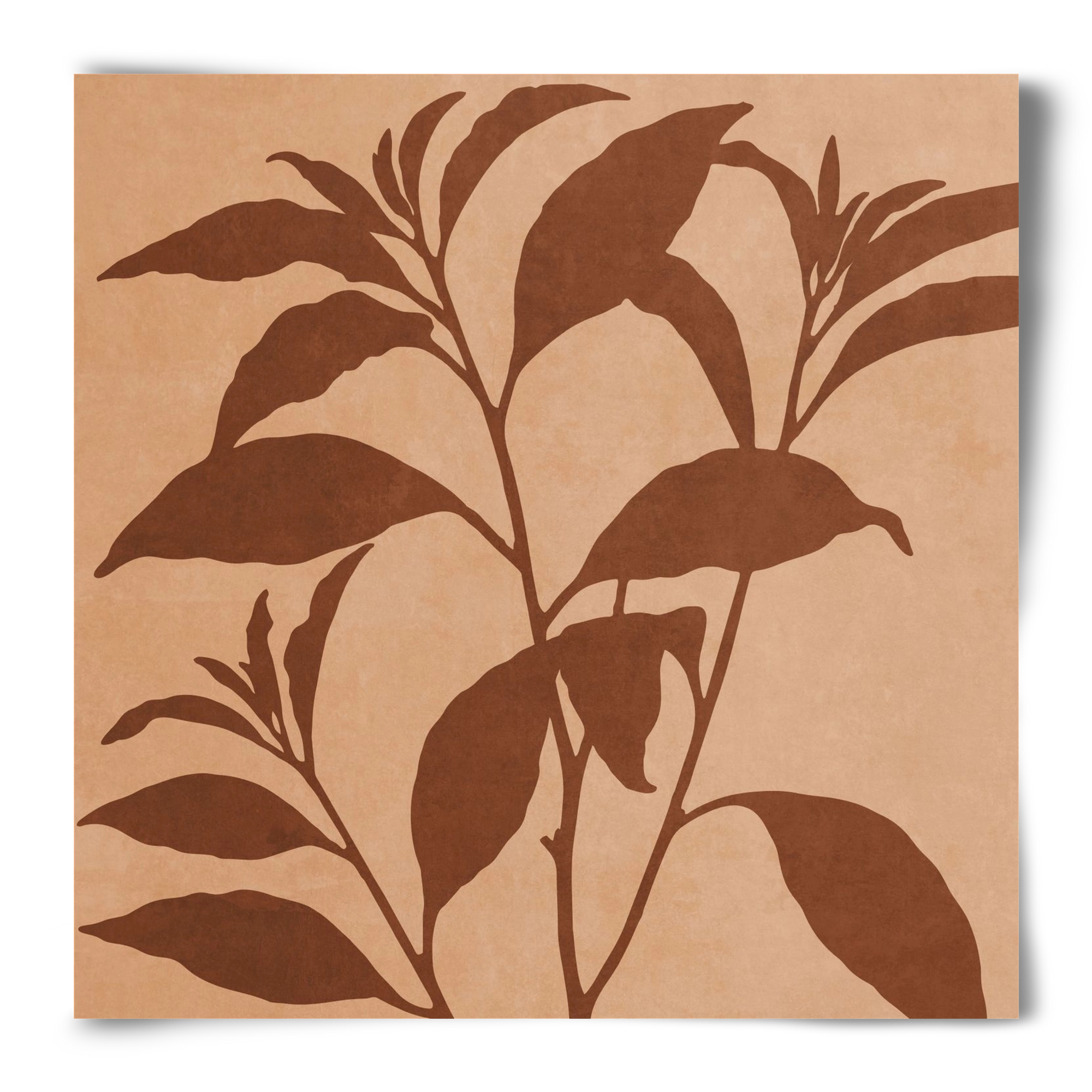 MINIMAL  ART -  TROPICAL LEAVES 04, 50x50 cm, Keret nélkül