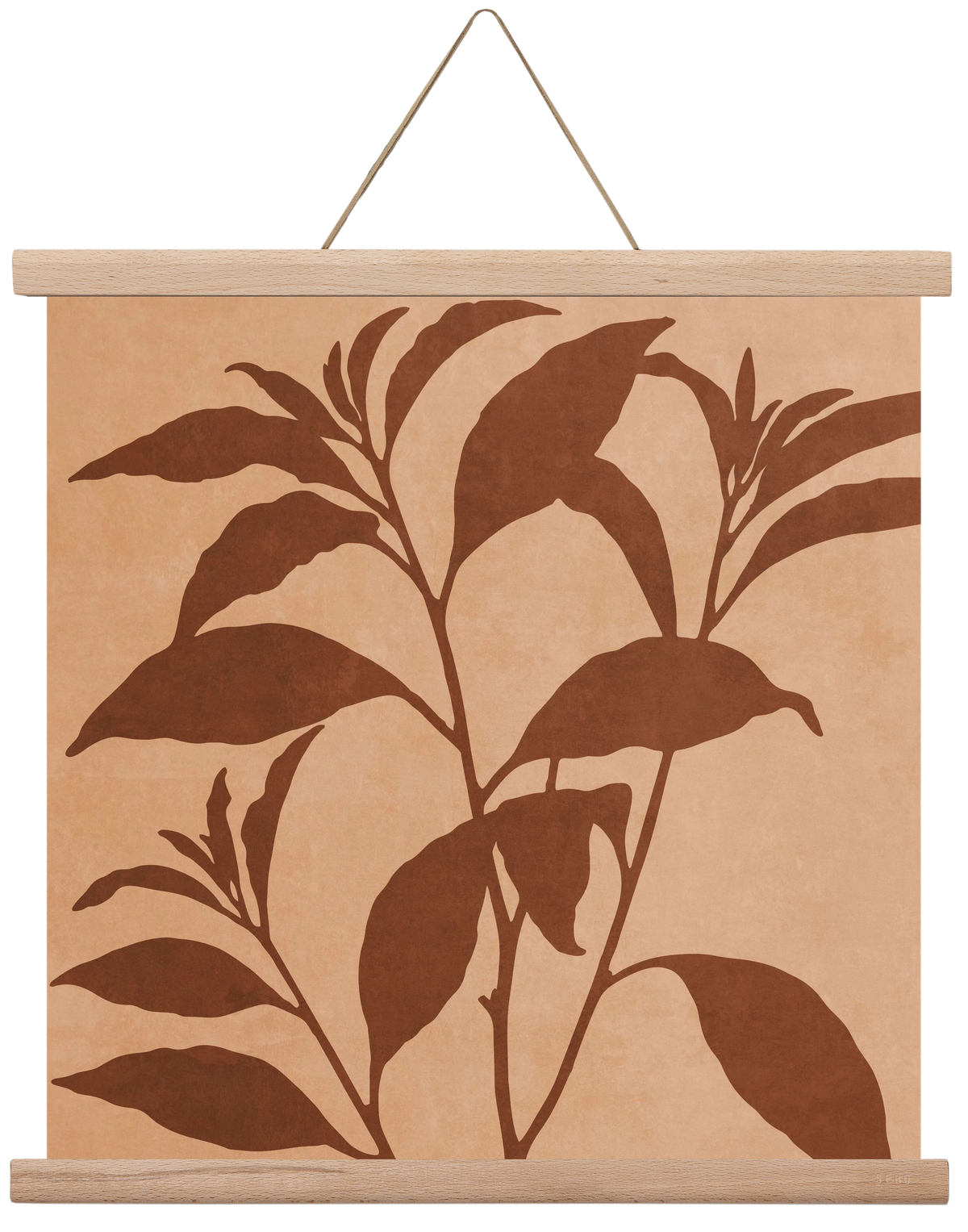 MINIMAL  ART -  TROPICAL LEAVES 04, 40x40 cm (40x40 cm), Tölgy akasztó