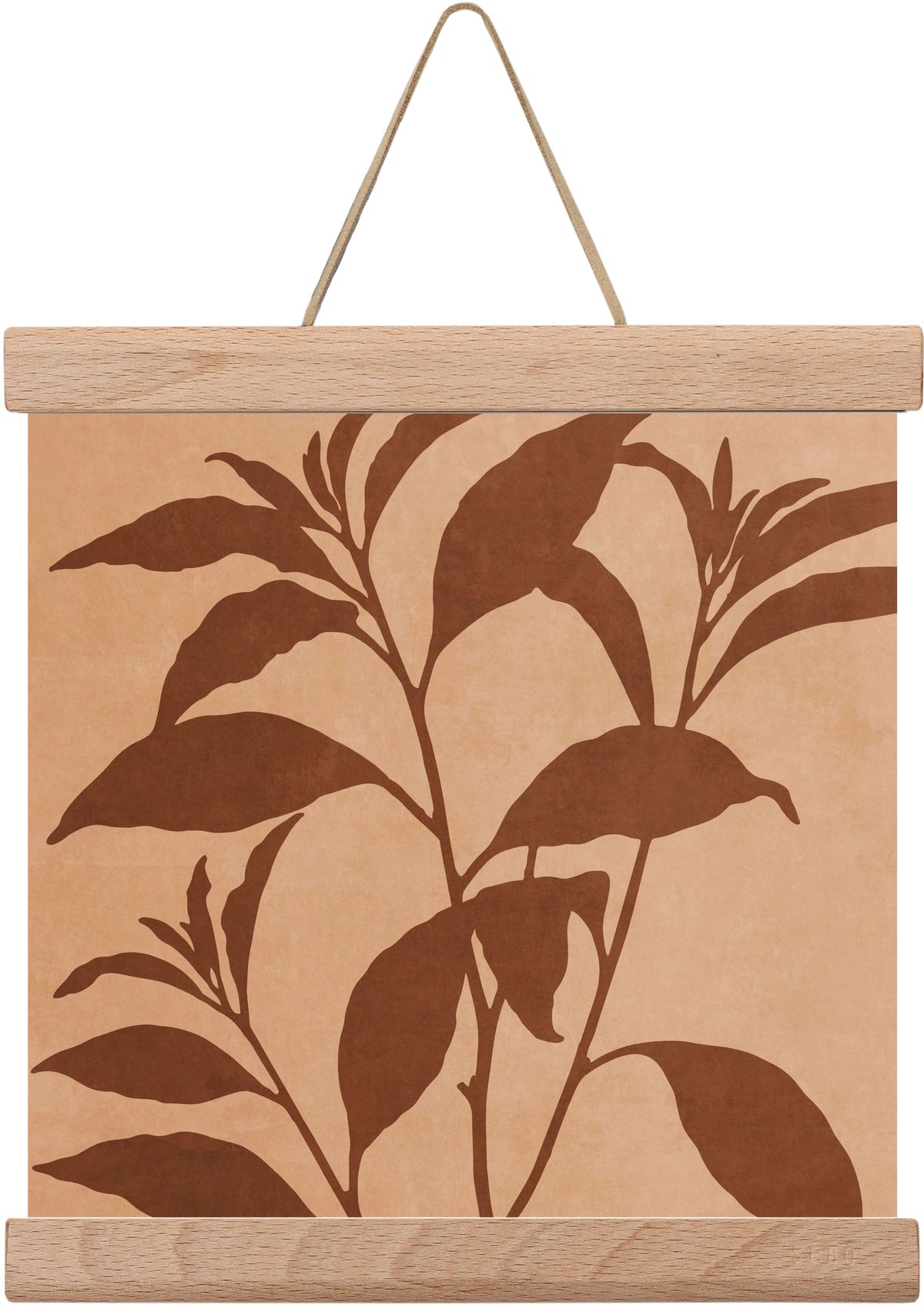 MINIMAL  ART -  TROPICAL LEAVES 04, 20x20 cm (20x20 cm), Tölgy akasztó