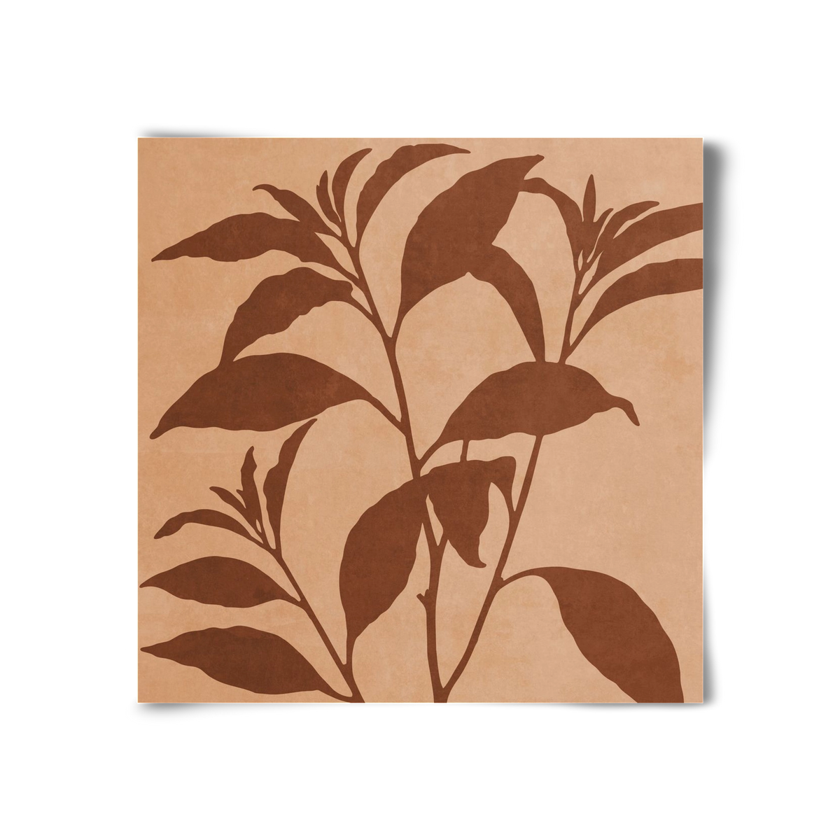 MINIMAL  ART -  TROPICAL LEAVES 04, 30x30 cm, Keret nélkül