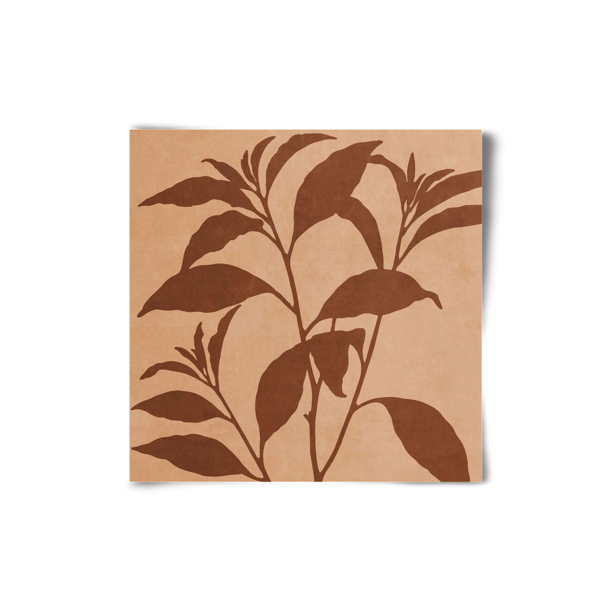 MINIMAL  ART -  TROPICAL LEAVES 04, 20x20 cm, Keret nélkül