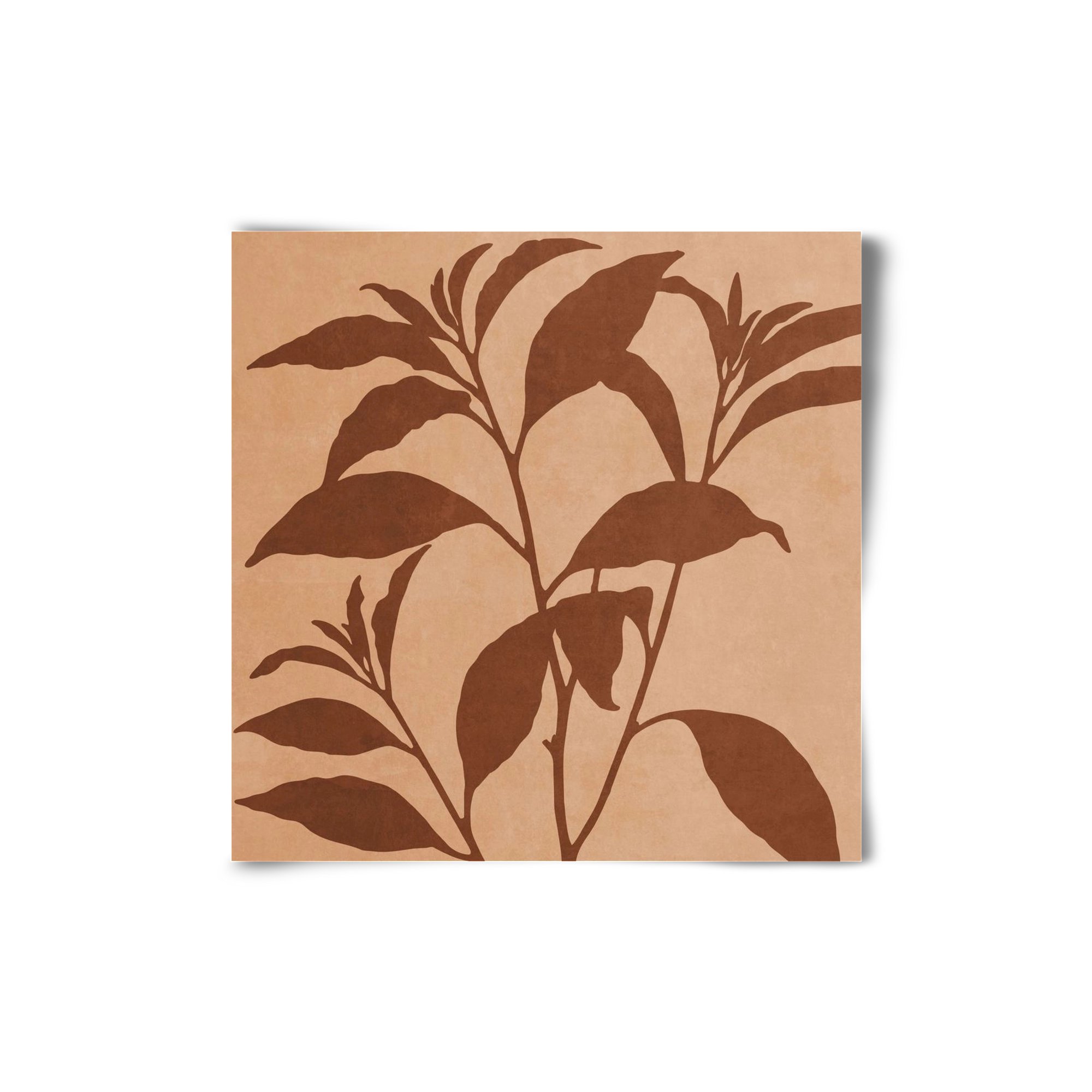 MINIMAL  ART -  TROPICAL LEAVES 04, 20x20 cm, Keret nélkül