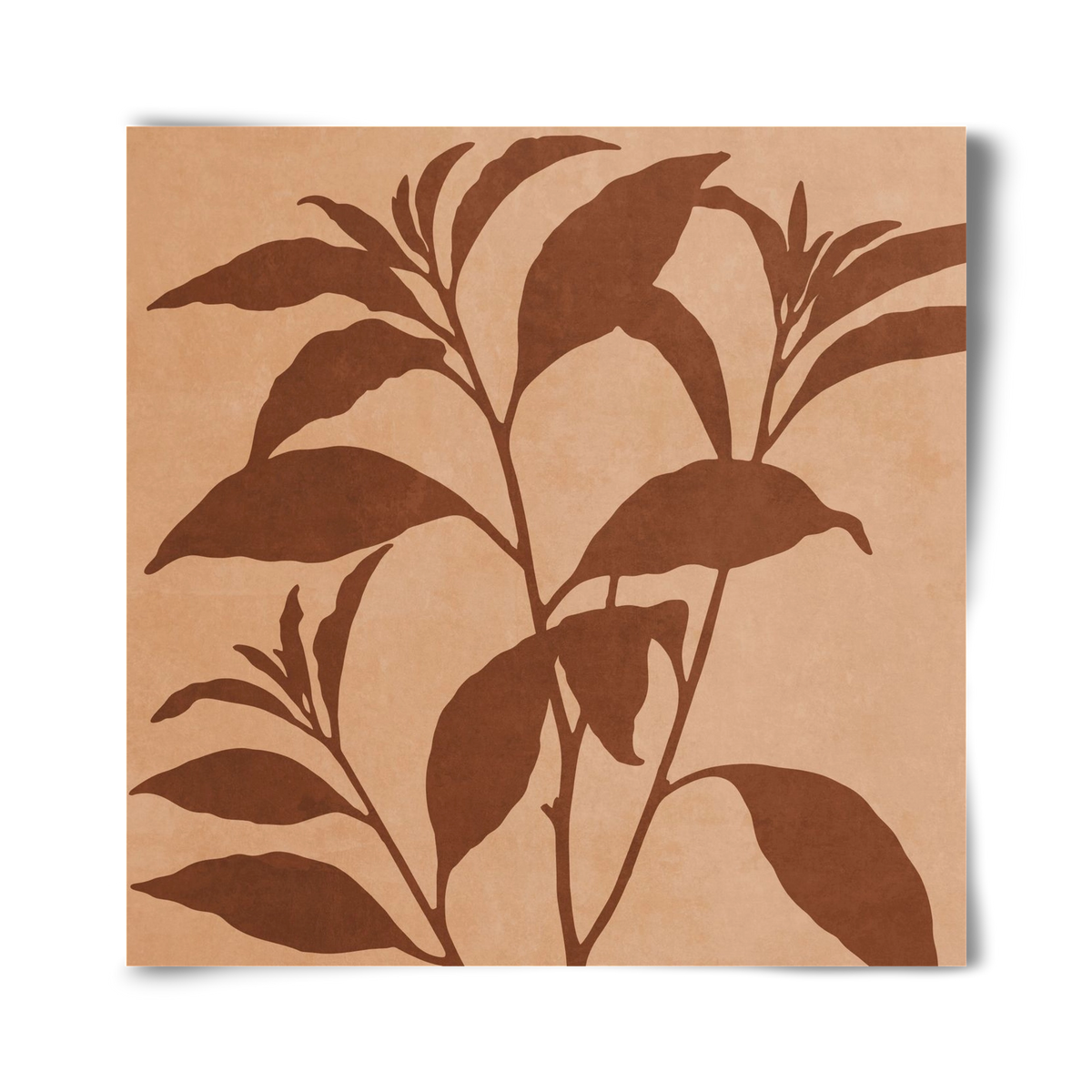 MINIMAL  ART -  TROPICAL LEAVES 04, 40x40 cm, Keret nélkül