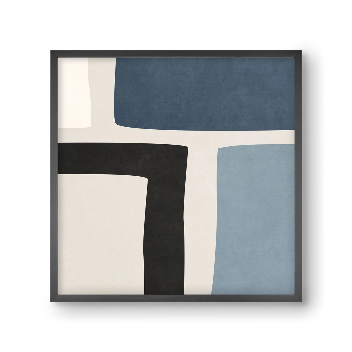 MINIMAL  ART - GEOMETRIC SHAPES 02, 30x30 cm (30x30 cm), Fekete keret