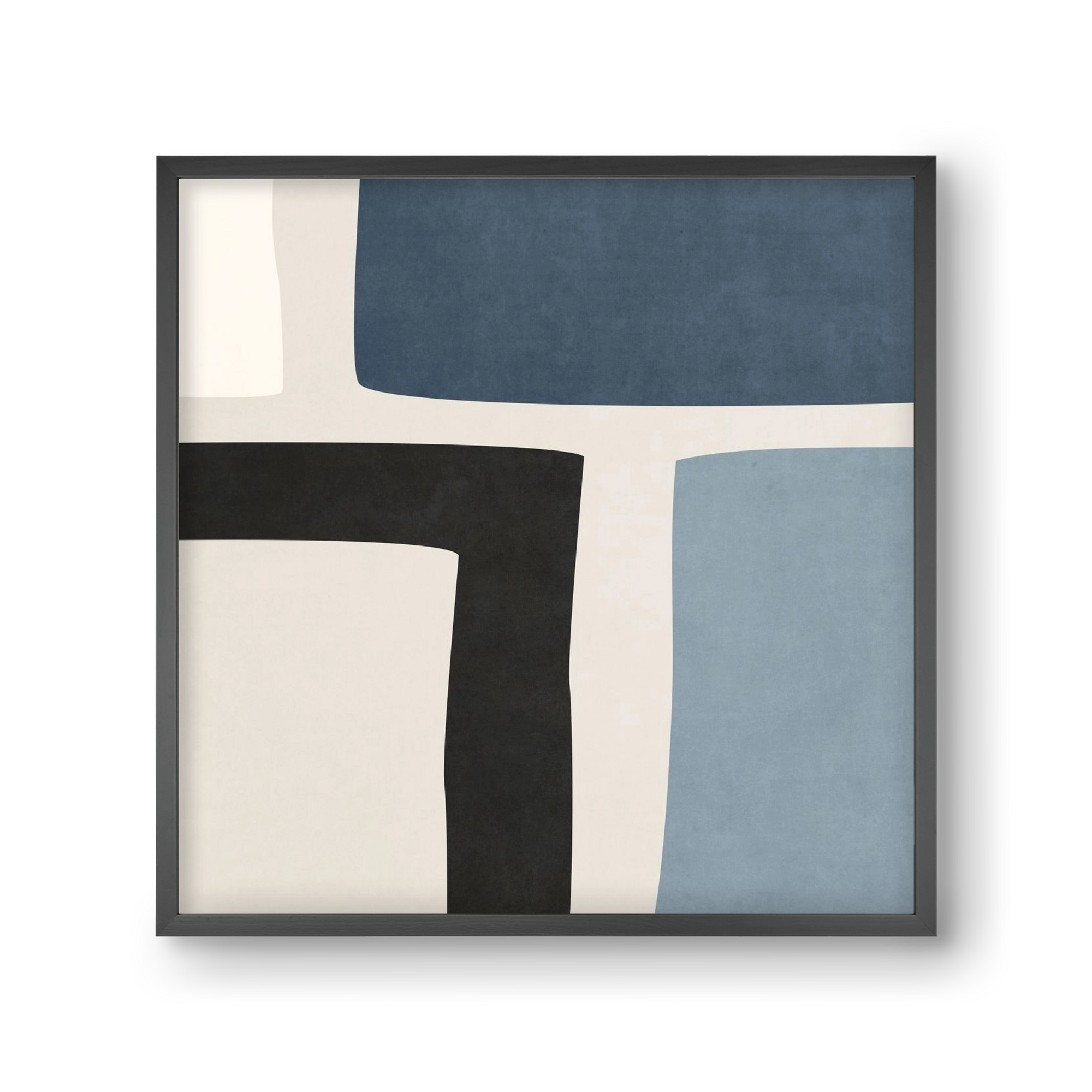 MINIMAL  ART - GEOMETRIC SHAPES 02, 30x30 cm (30x30 cm), Fekete keret