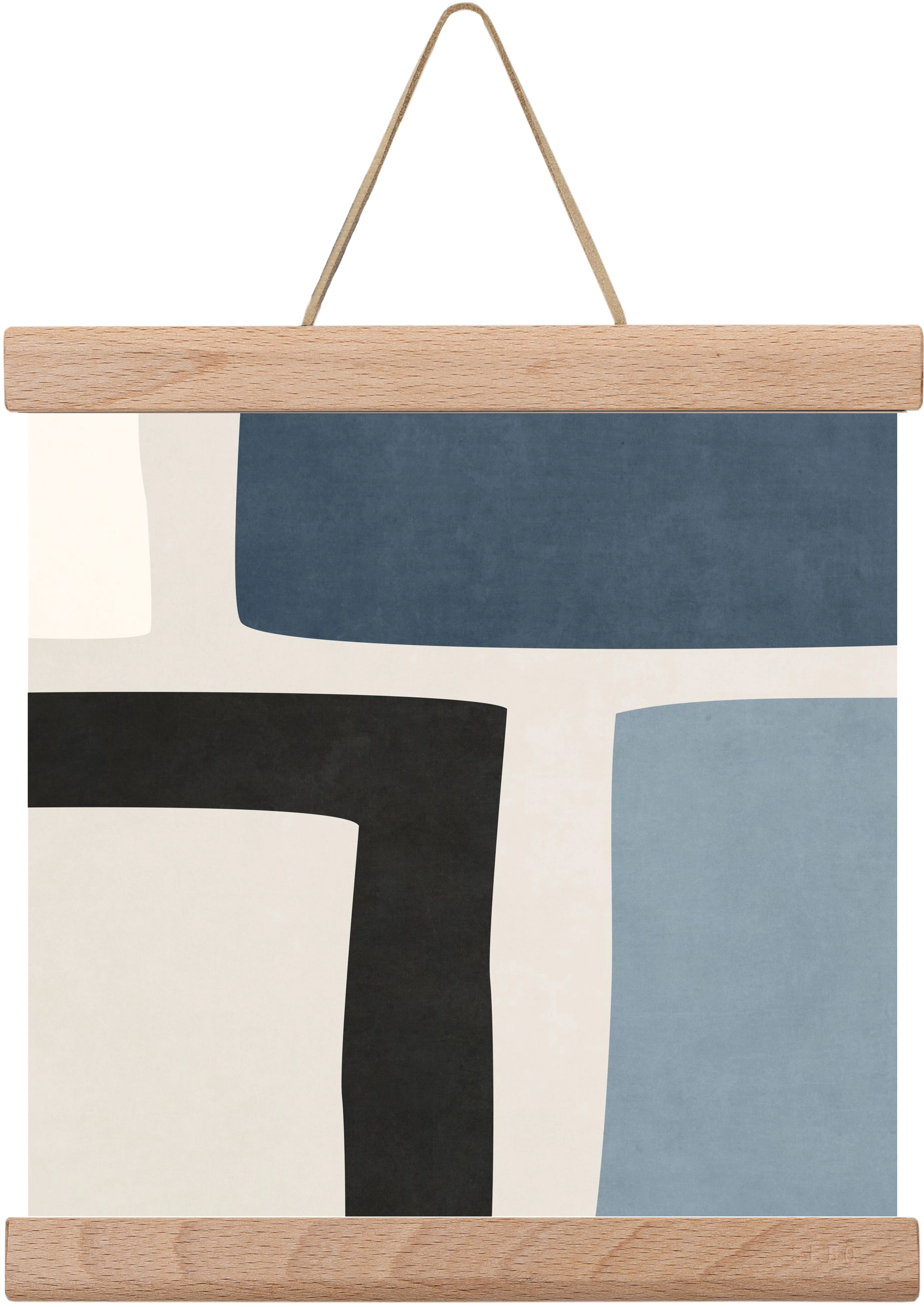 MINIMAL  ART - GEOMETRIC SHAPES 02, 20x20 cm (20x20 cm), Tölgy akasztó