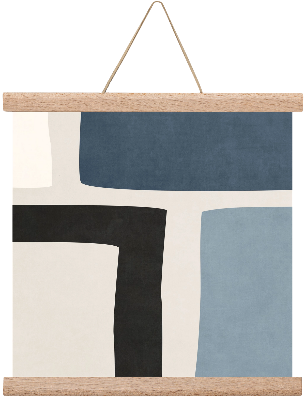 MINIMAL  ART - GEOMETRIC SHAPES 02, 30x30 cm (30x30 cm), Tölgy akasztó