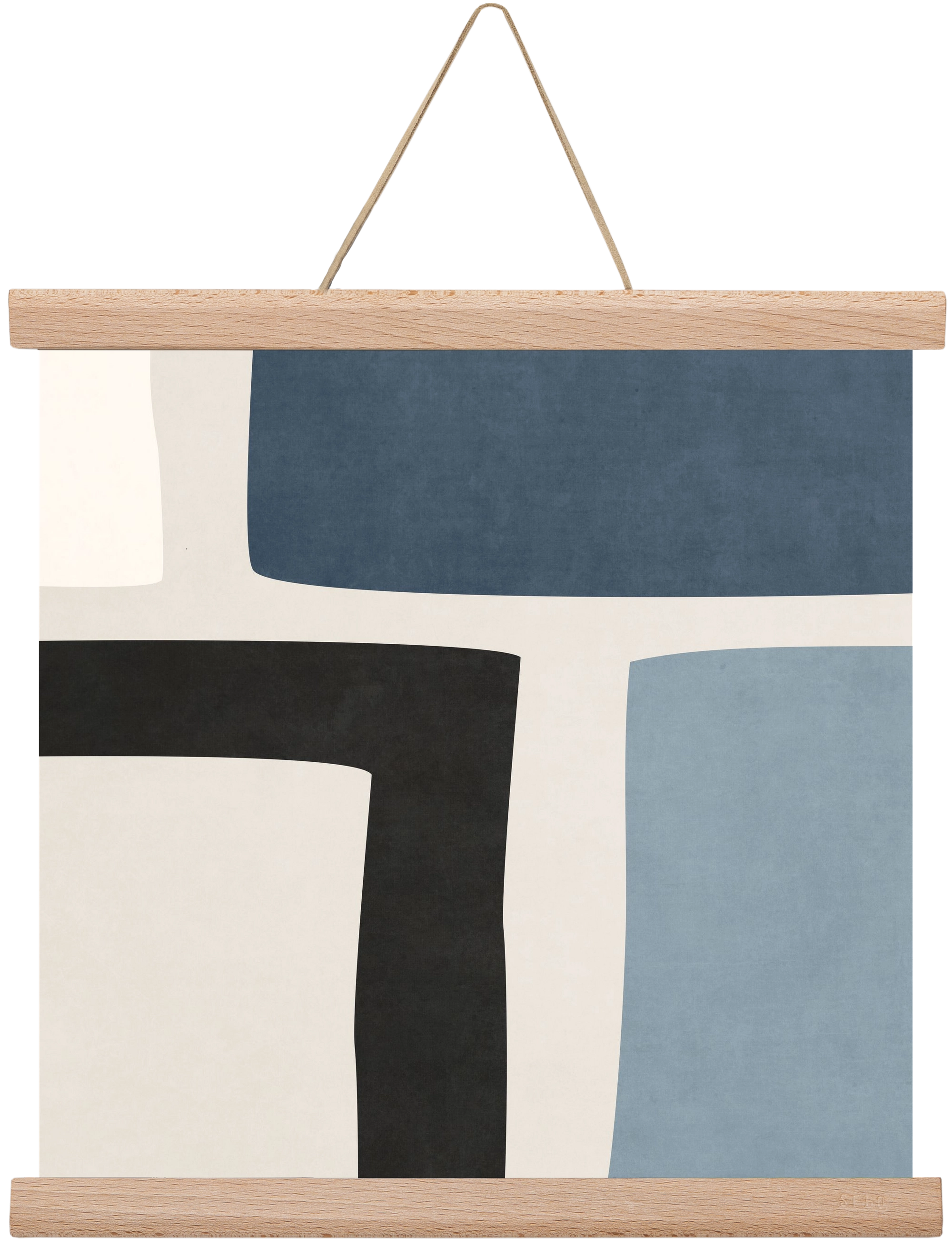 MINIMAL  ART - GEOMETRIC SHAPES 02, 30x30 cm (30x30 cm), Tölgy akasztó