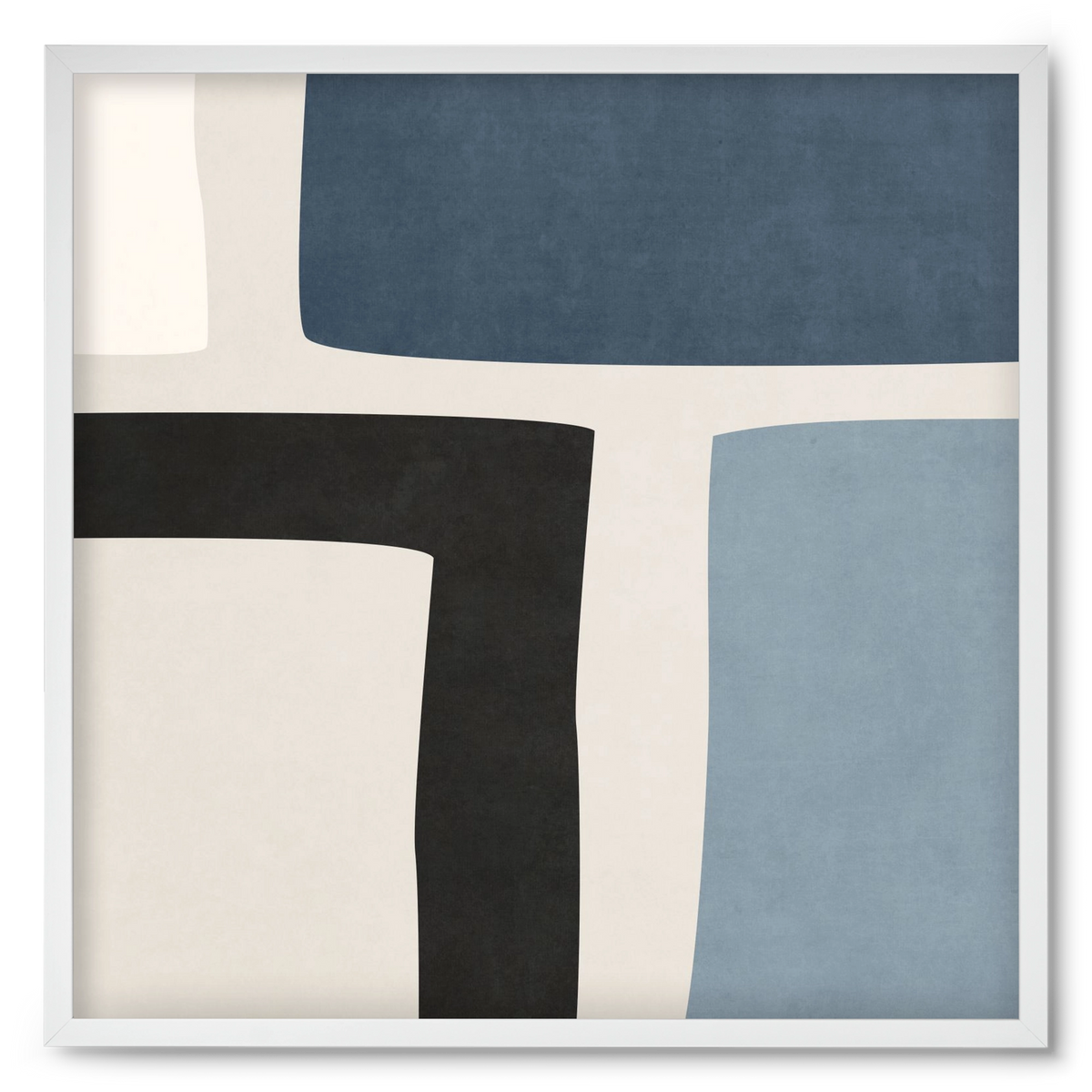 MINIMAL  ART - GEOMETRIC SHAPES 02, 50x50 cm (50x50 cm), Fehér keret