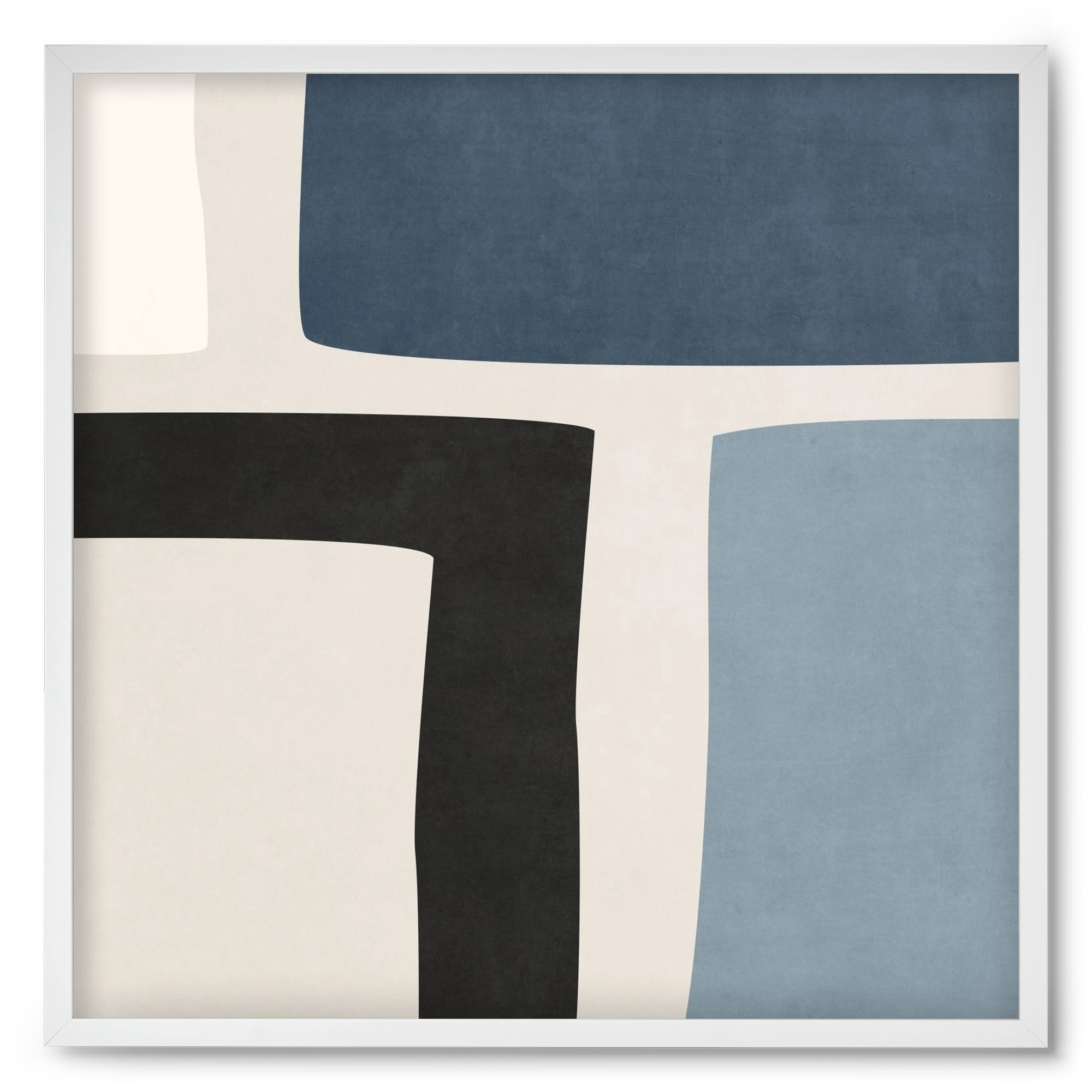 MINIMAL  ART - GEOMETRIC SHAPES 02, 50x50 cm (50x50 cm), Fehér keret