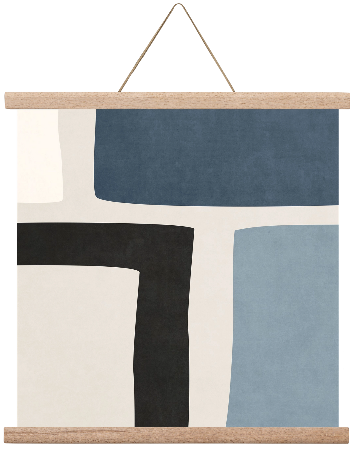 MINIMAL  ART - GEOMETRIC SHAPES 02, 40x40 cm (40x40 cm), Tölgy akasztó