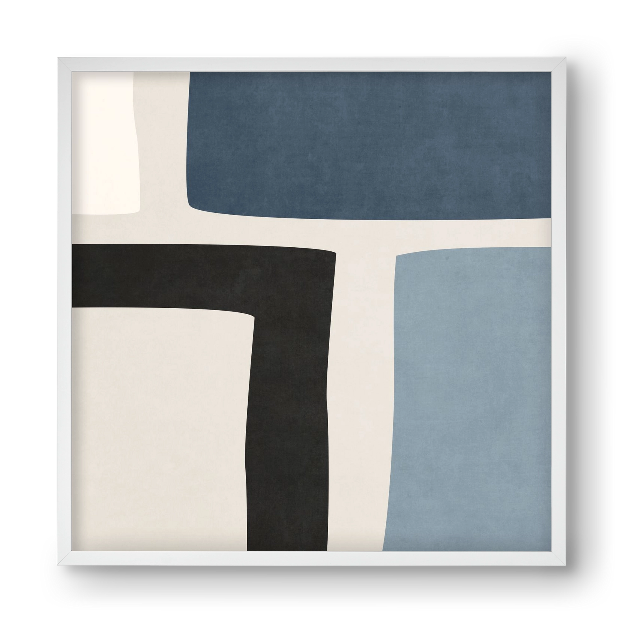 MINIMAL  ART - GEOMETRIC SHAPES 02, 40x40 cm (40x40 cm), Fehér keret