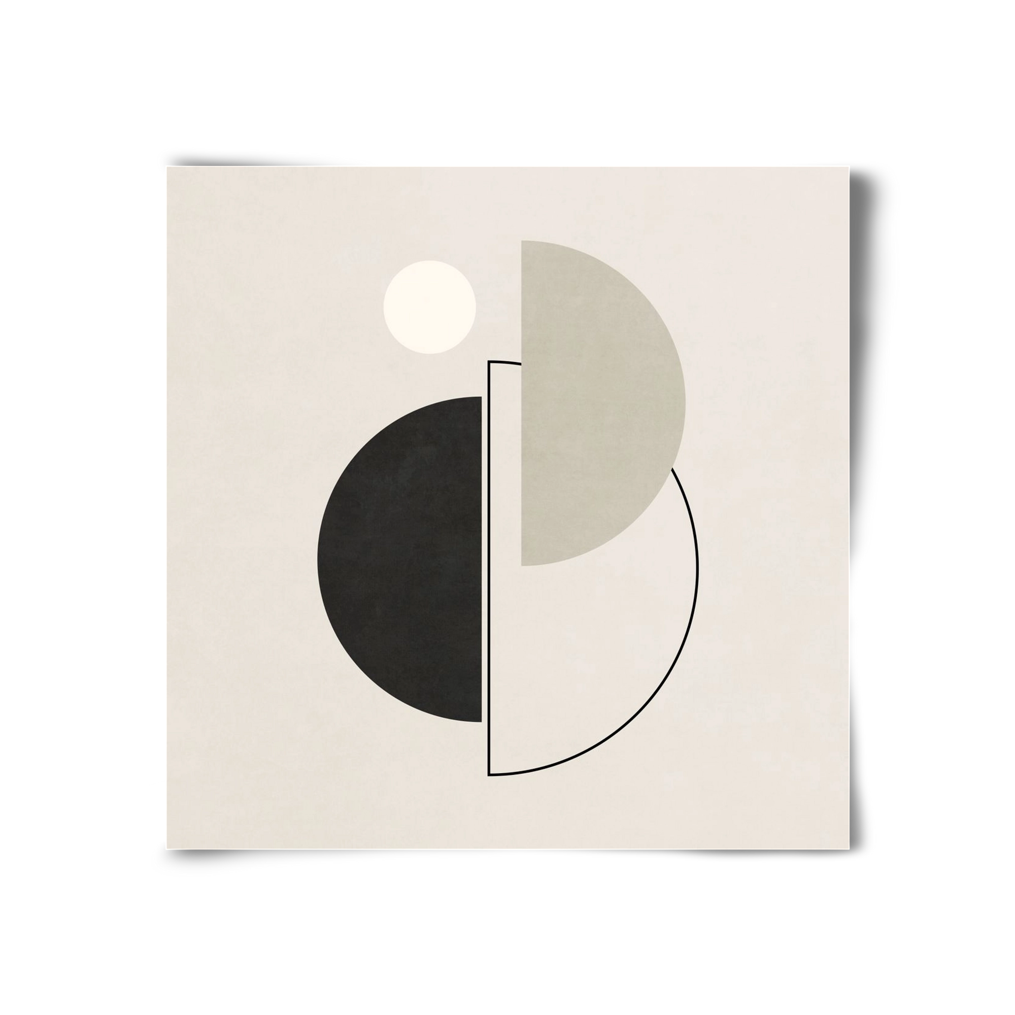 MINIMAL  ART - GEOMETRIC SHAPES 05, 30x30 cm, Keret nélkül