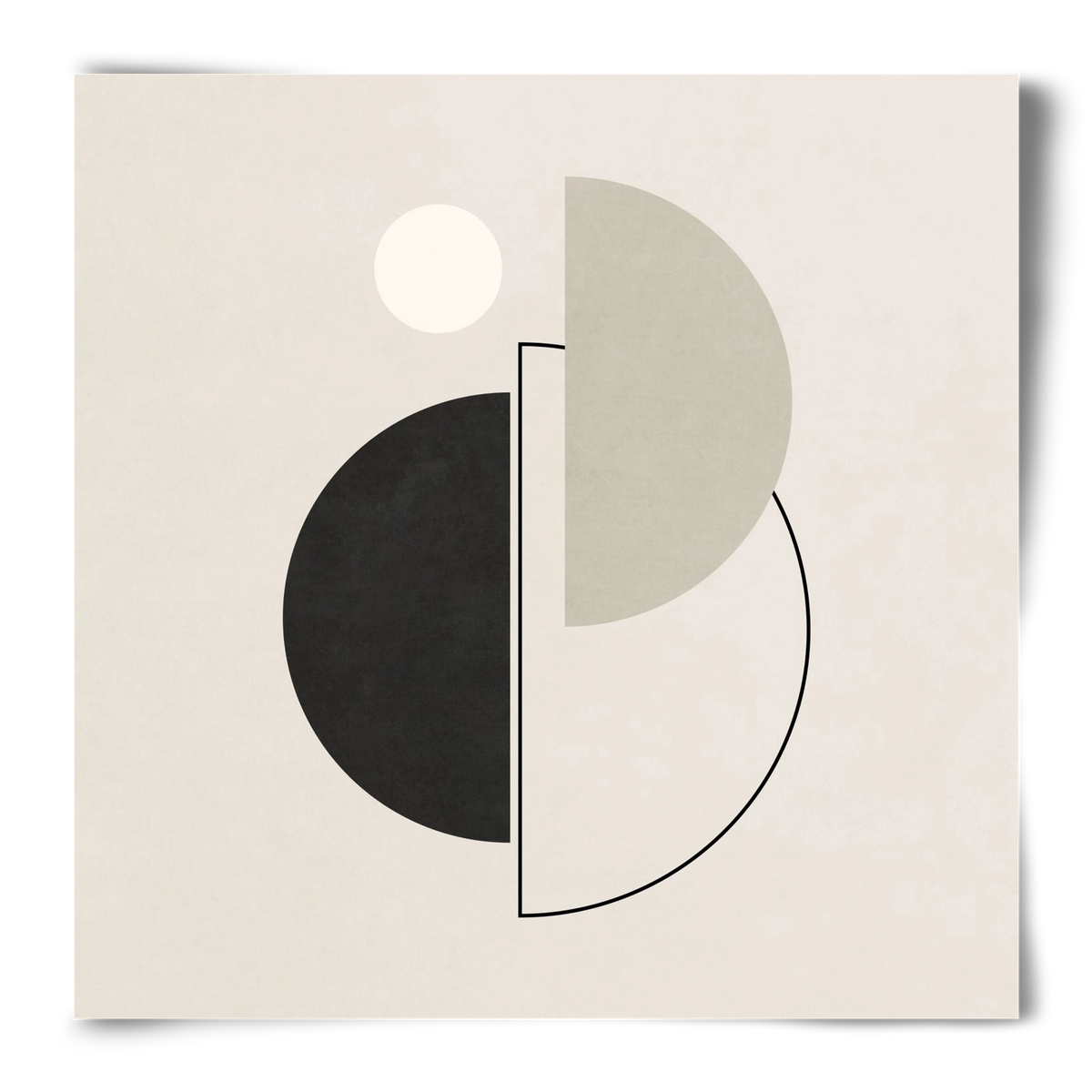 MINIMAL  ART - GEOMETRIC SHAPES 05, 50x50 cm, Keret nélkül