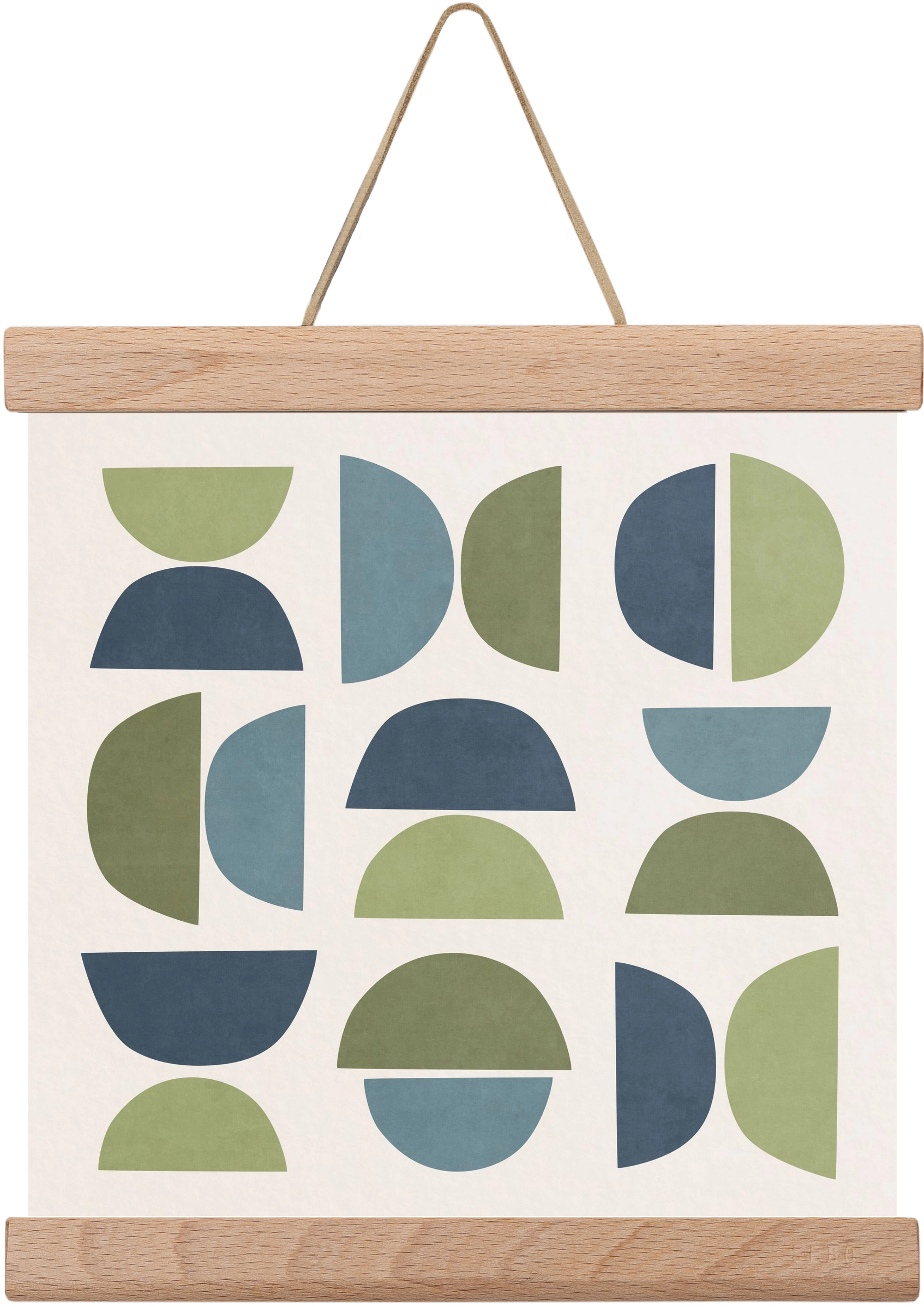 MINIMAL GEOMETIC ART 03, 20x20 cm (20x20 cm), Tölgy akasztó