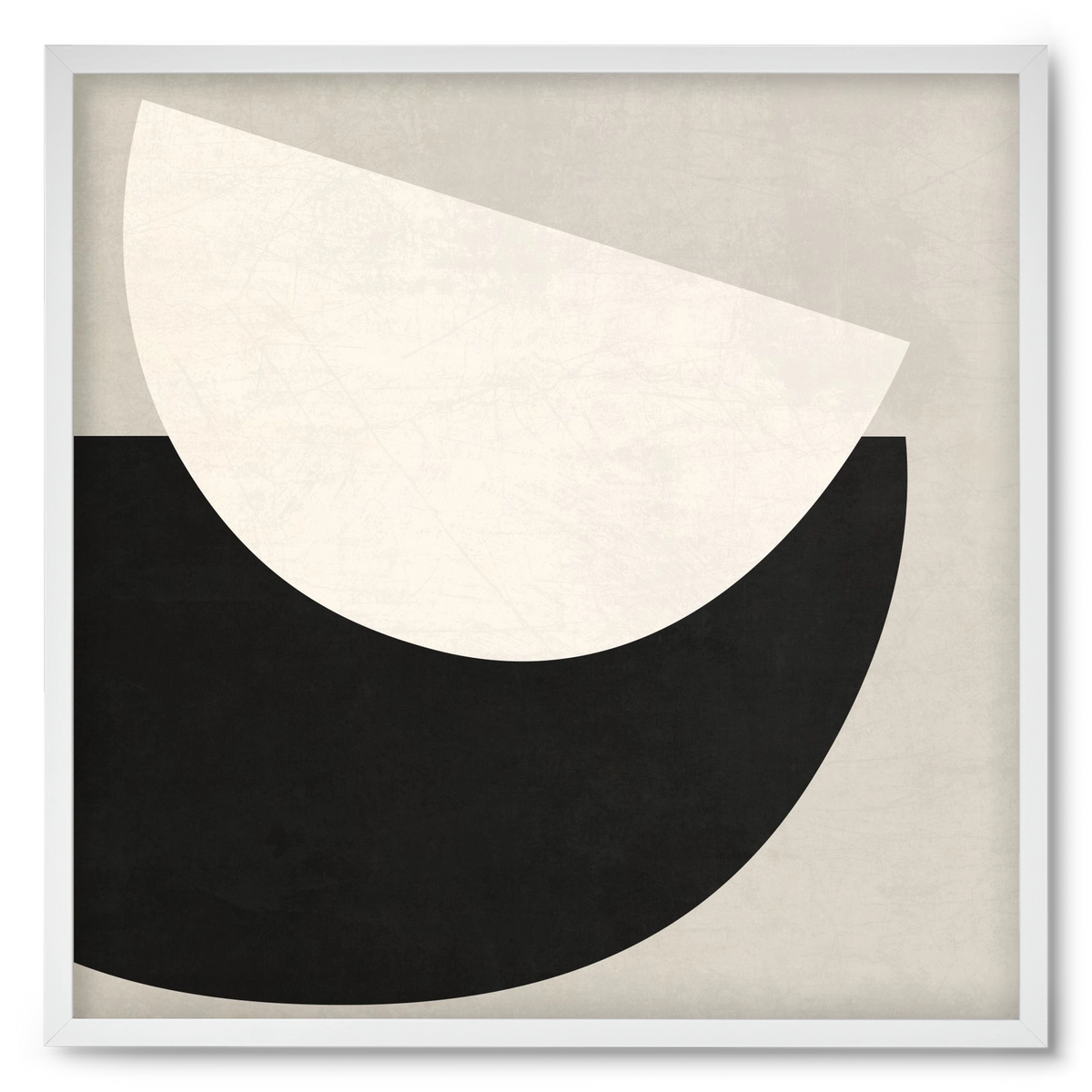 ABSTRACT ART - GEOMETRIC SHAPES 02, 50x50 cm (50x50 cm), Fehér keret