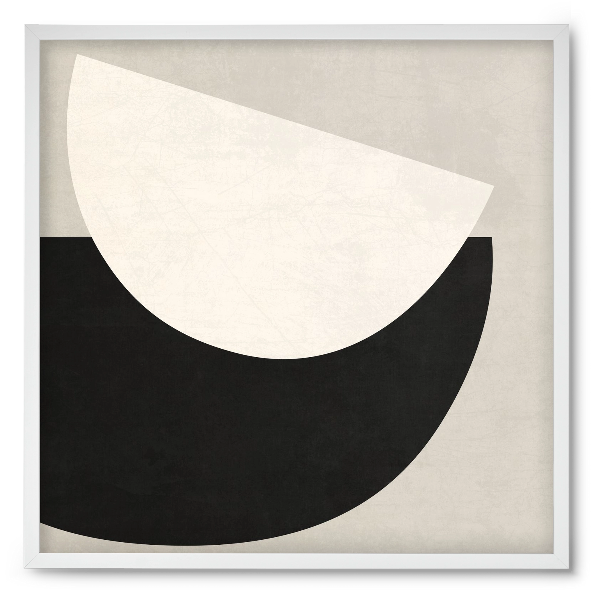 ABSTRACT ART - GEOMETRIC SHAPES 02, 50x50 cm (50x50 cm), Fehér keret