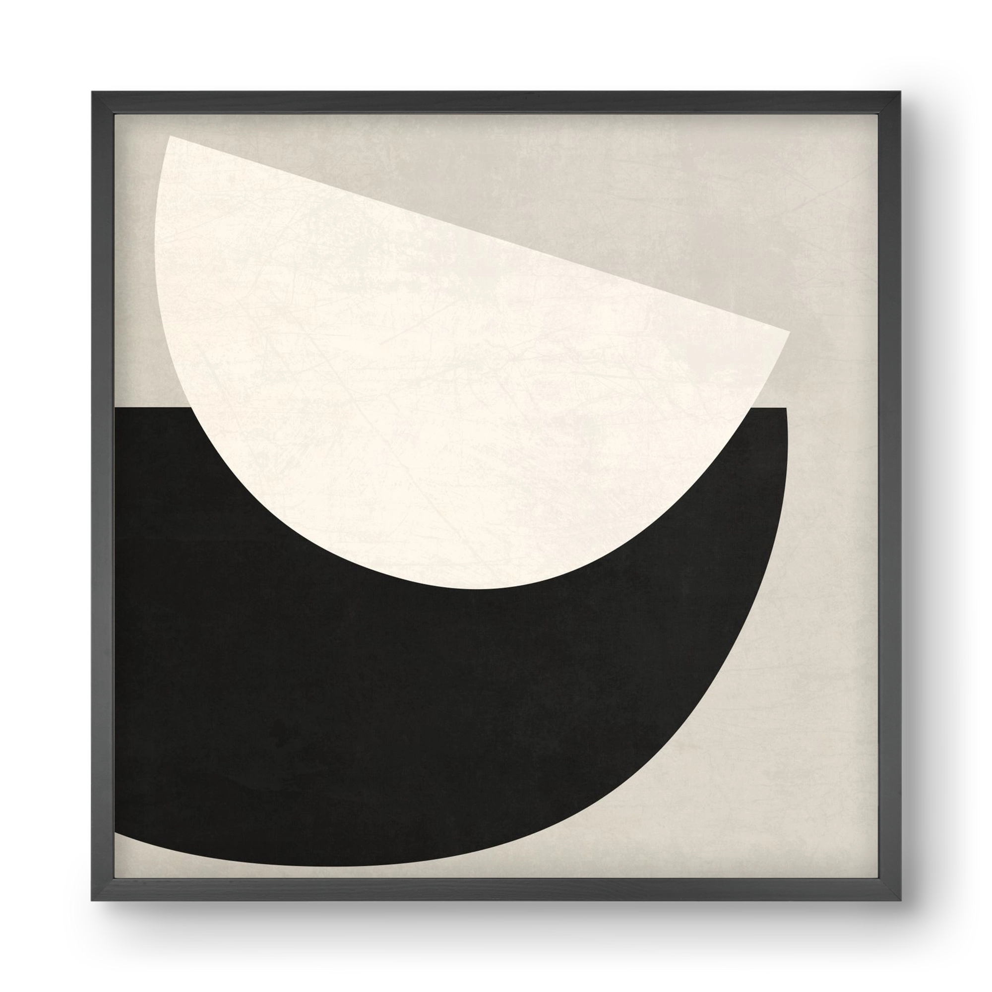 ABSTRACT ART - GEOMETRIC SHAPES 02, 40x40 cm (40x40 cm), Fekete keret