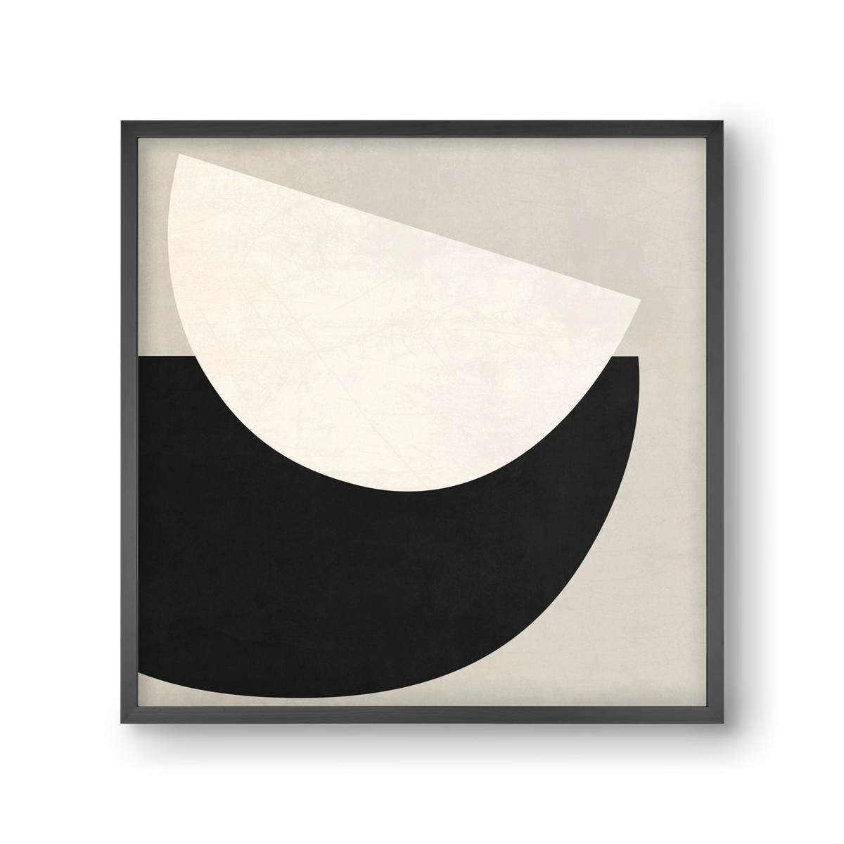 ABSTRACT ART - GEOMETRIC SHAPES 02, 30x30 cm (30x30 cm), Fekete keret