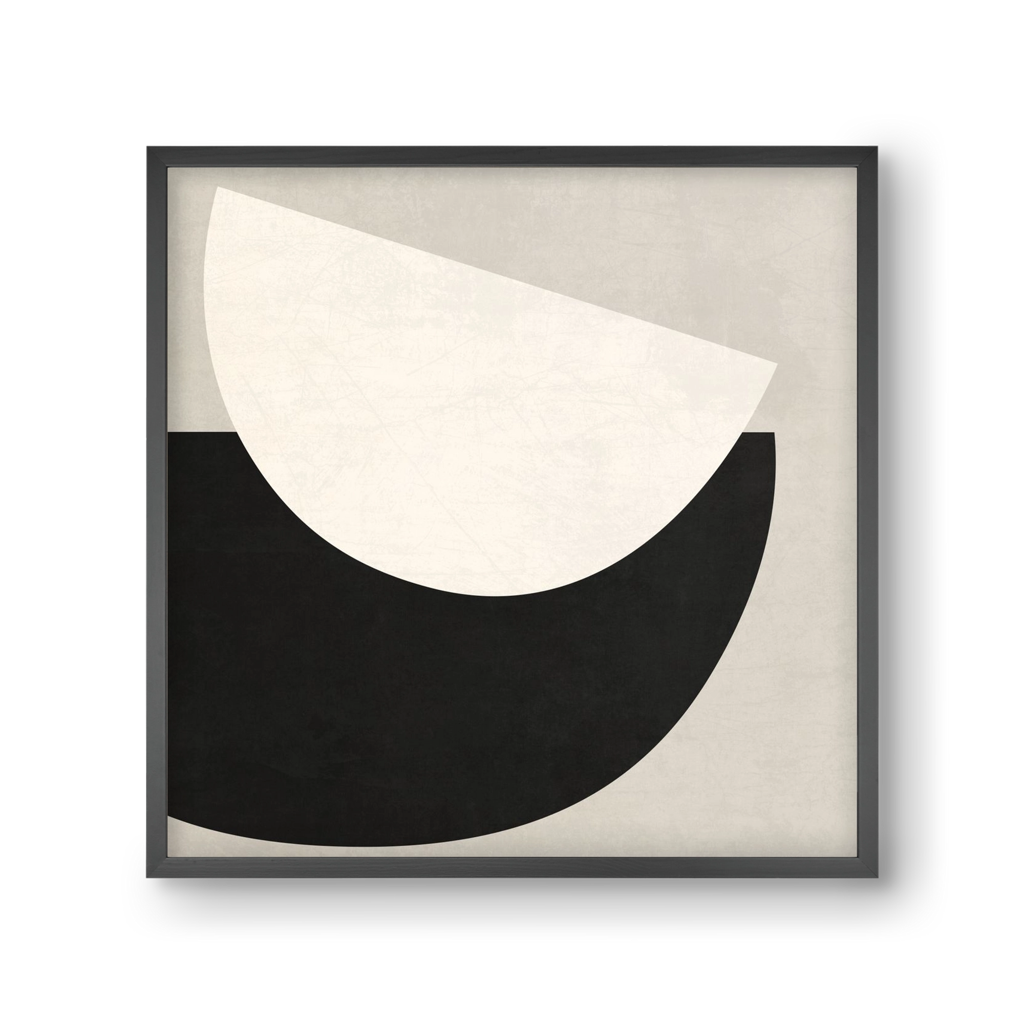 ABSTRACT ART - GEOMETRIC SHAPES 02, 30x30 cm (30x30 cm), Fekete keret