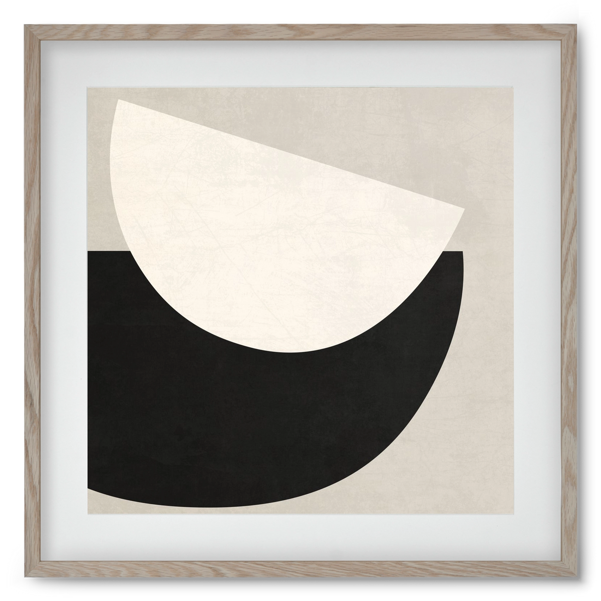 ABSTRACT ART - GEOMETRIC SHAPES 02, 50x50 cm (40x40 cm), Tölgy keret, paszpartuval