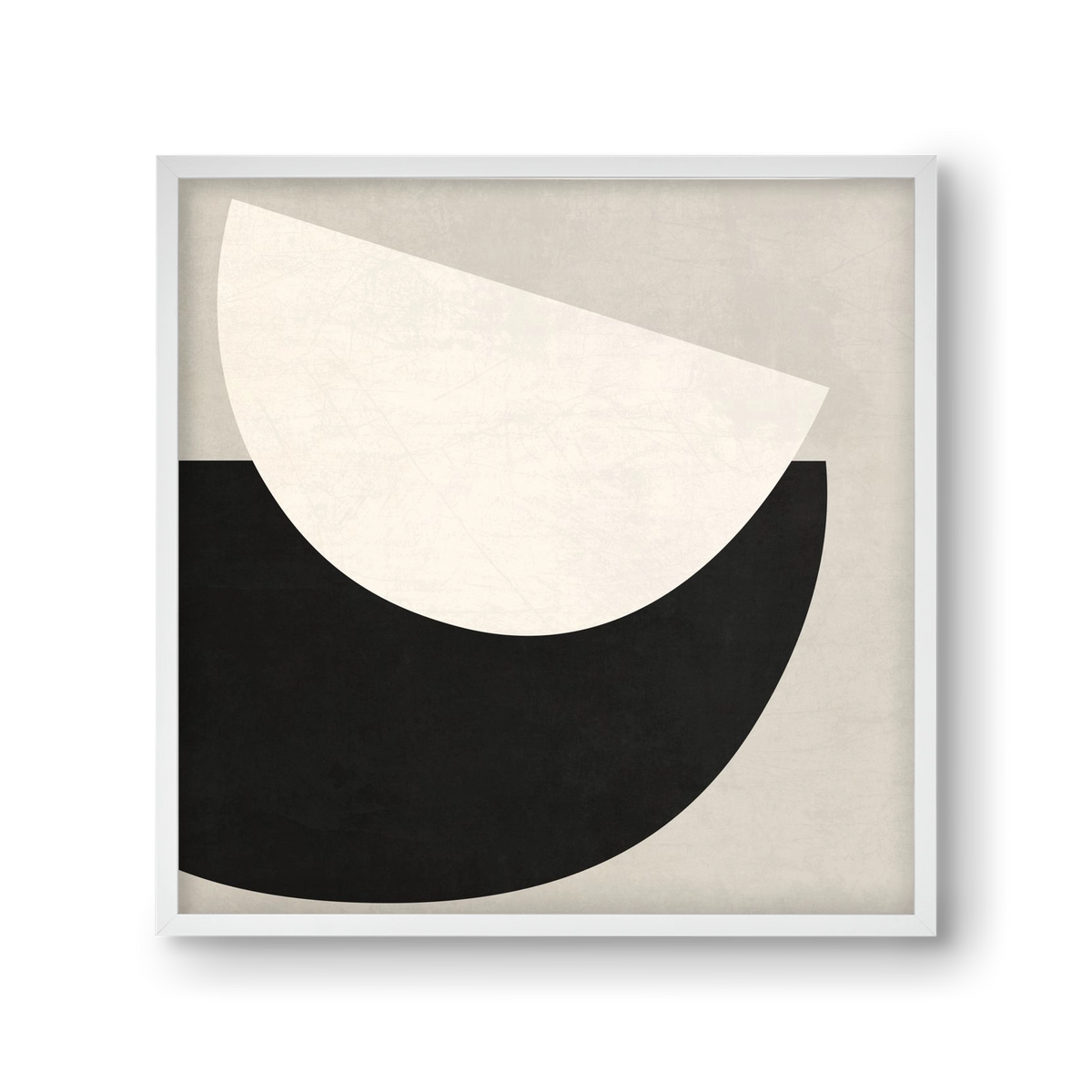 ABSTRACT ART - GEOMETRIC SHAPES 02, 30x30 cm (30x30 cm), Fehér keret