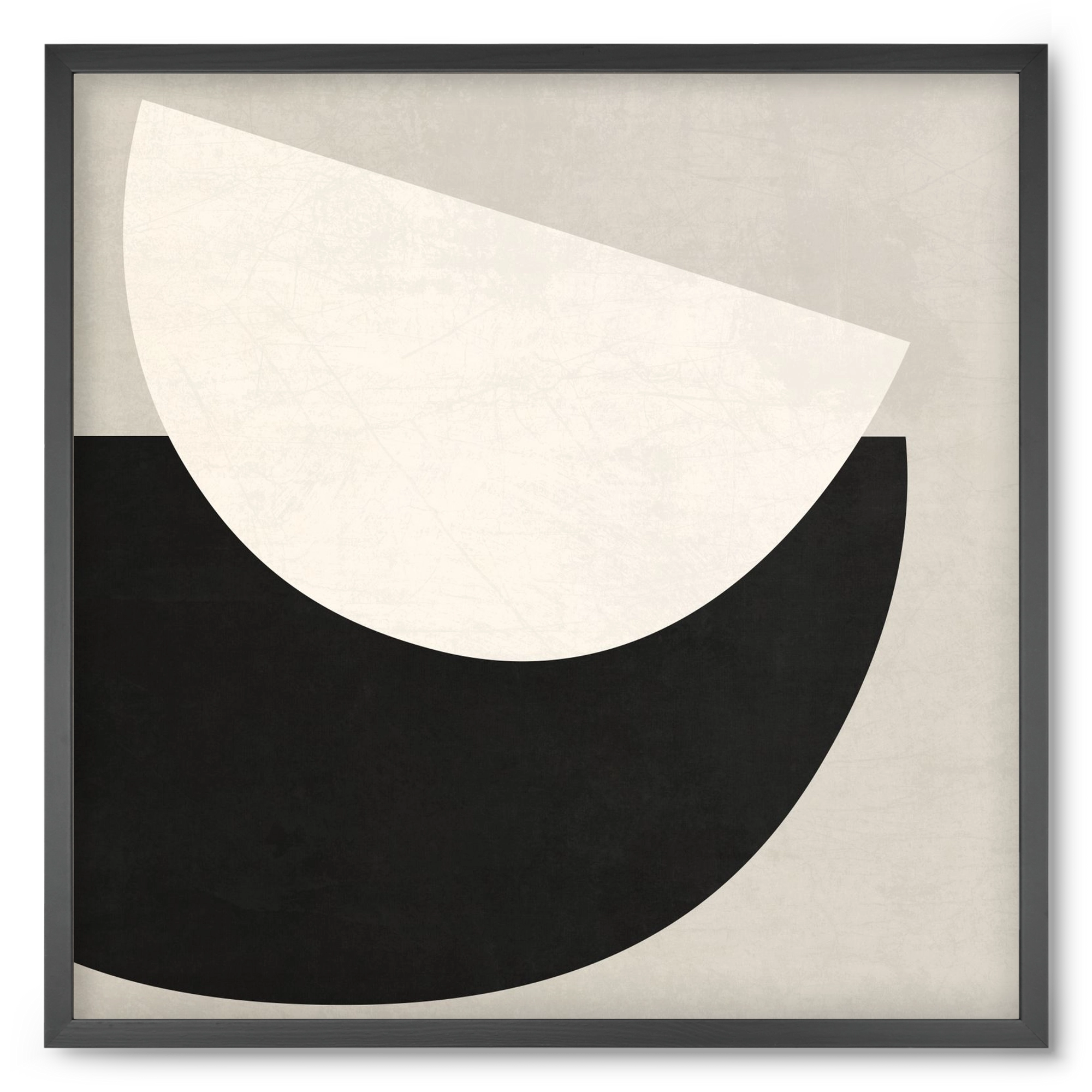 ABSTRACT ART - GEOMETRIC SHAPES 02, 50x50 cm (50x50 cm), Fekete keret