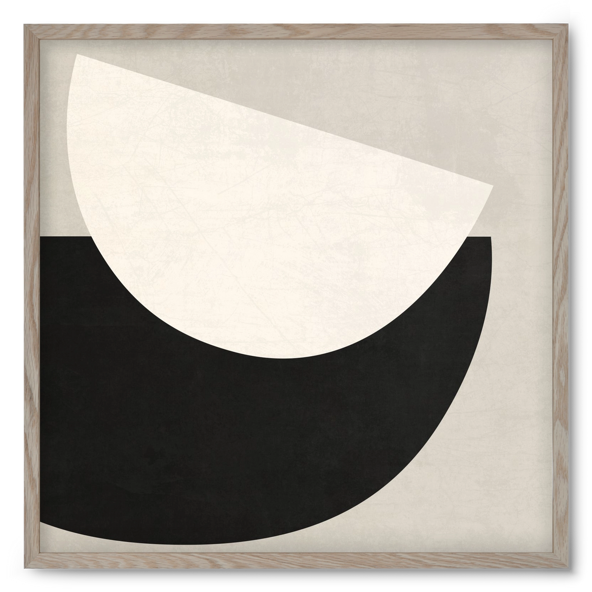 ABSTRACT ART - GEOMETRIC SHAPES 02, 50x50 cm (50x50 cm), Tölgy keret