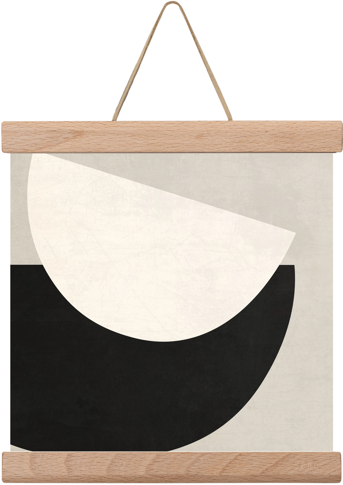 ABSTRACT ART - GEOMETRIC SHAPES 02, 20x20 cm (20x20 cm), Tölgy akasztó