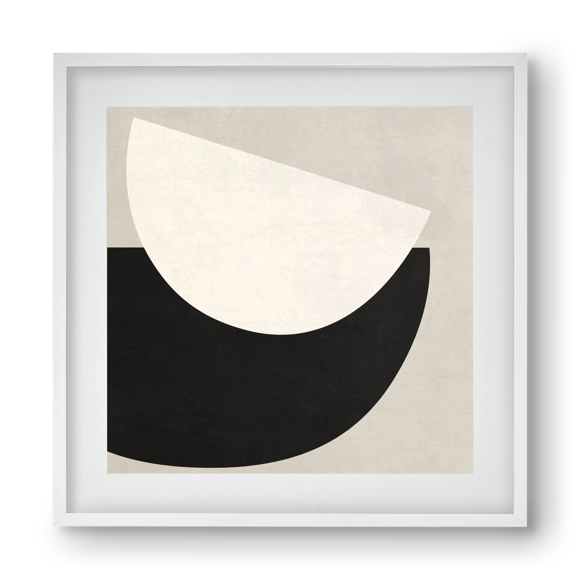 ABSTRACT ART - GEOMETRIC SHAPES 02, 40x40 cm (30x30 cm), Fehér keret, paszpartuval